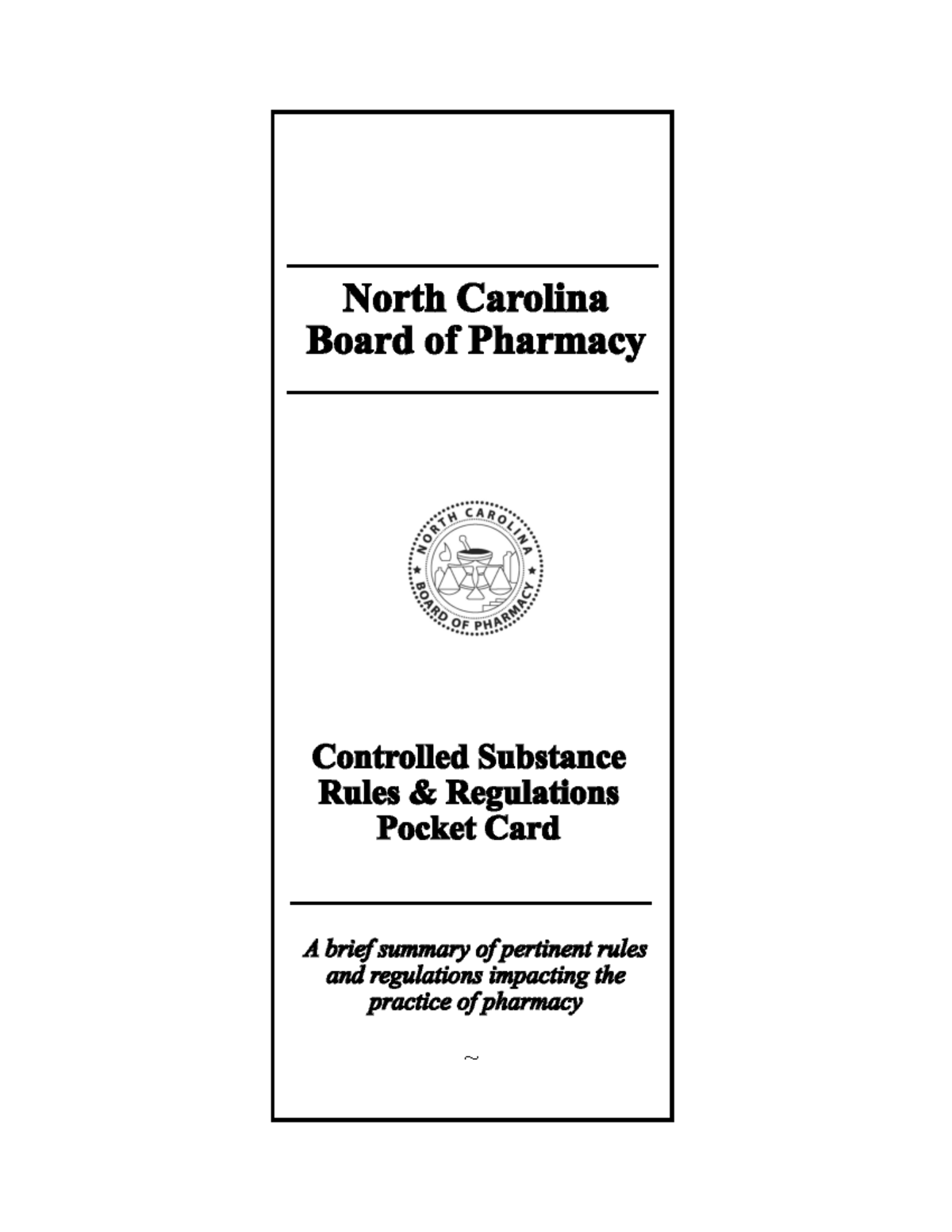 CSpocketcard Rev Sept 2021 - ~ II II ####### Controlled II Substance ...
