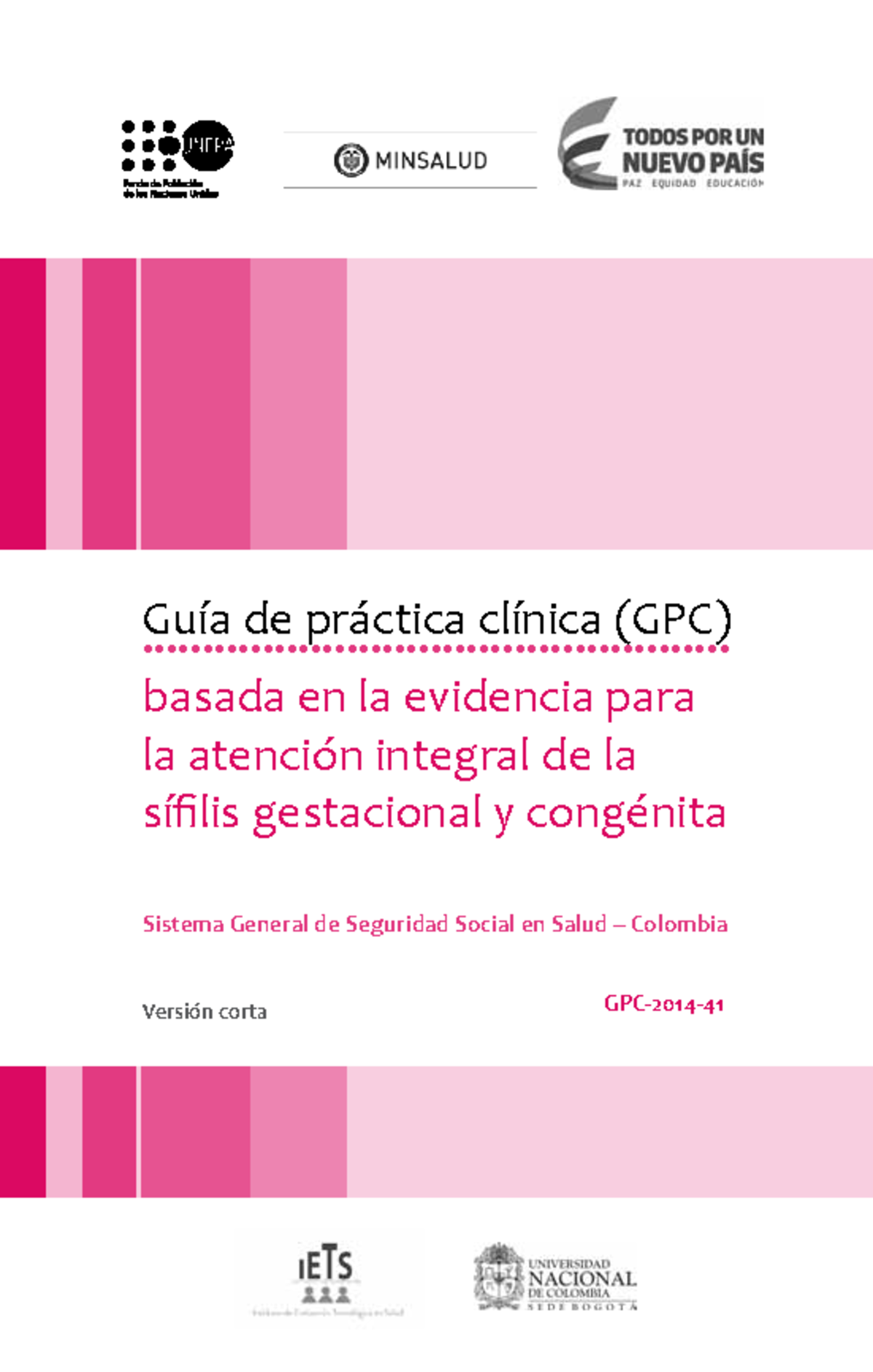 Gpc guia corta sifilis - Guía de práctica clínica (GPC) basada en la ...