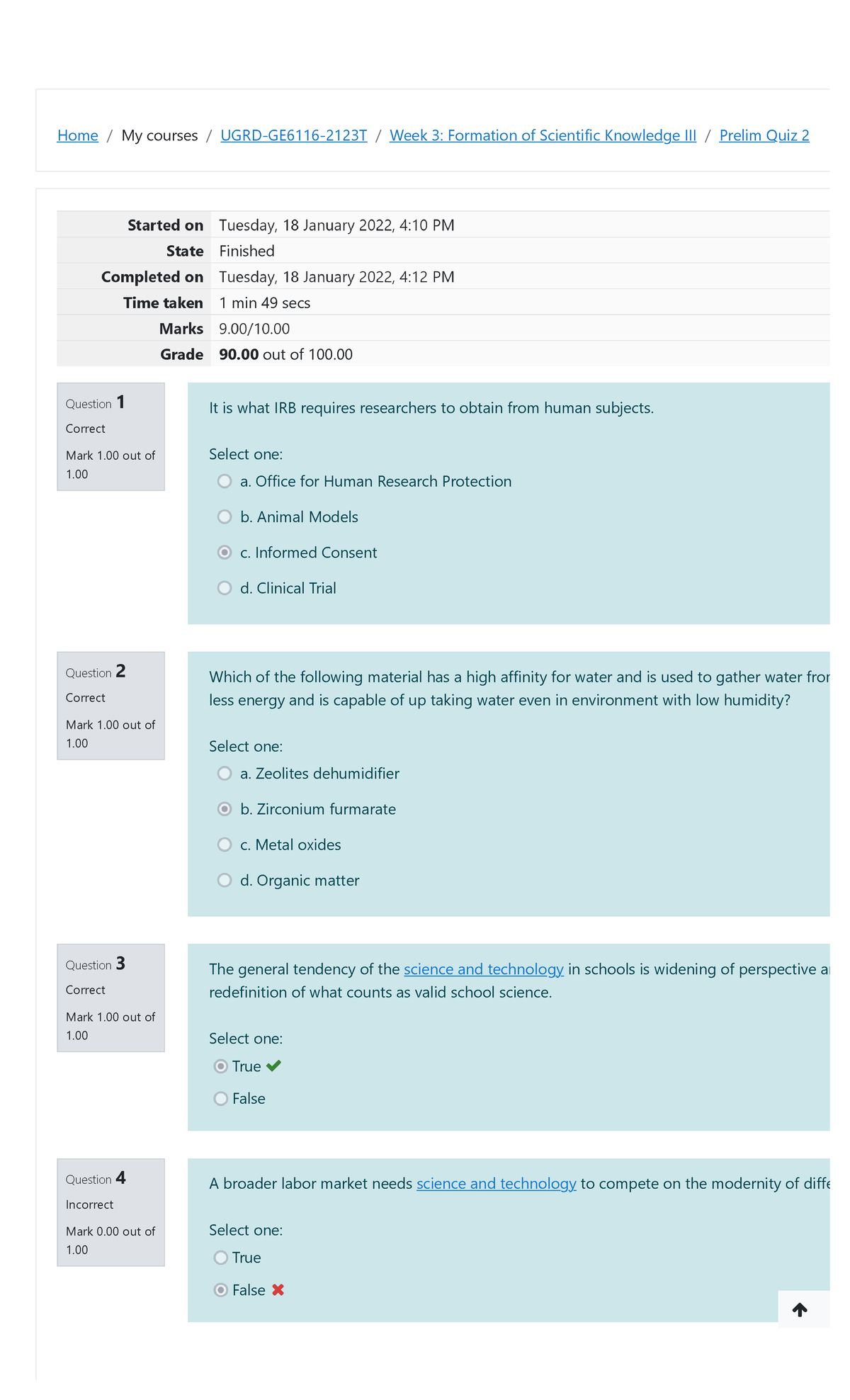 Science and tech 2 - dsasdasadsad - Home / My courses / UGRD-GE6116 ...