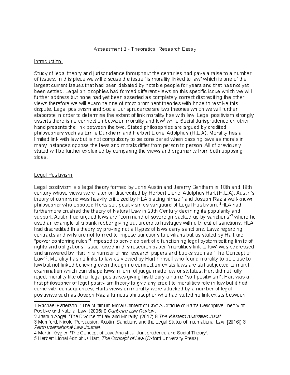 Assessment 2 - Theoretical Essay - Assessment 2 - Theoretical Research ...