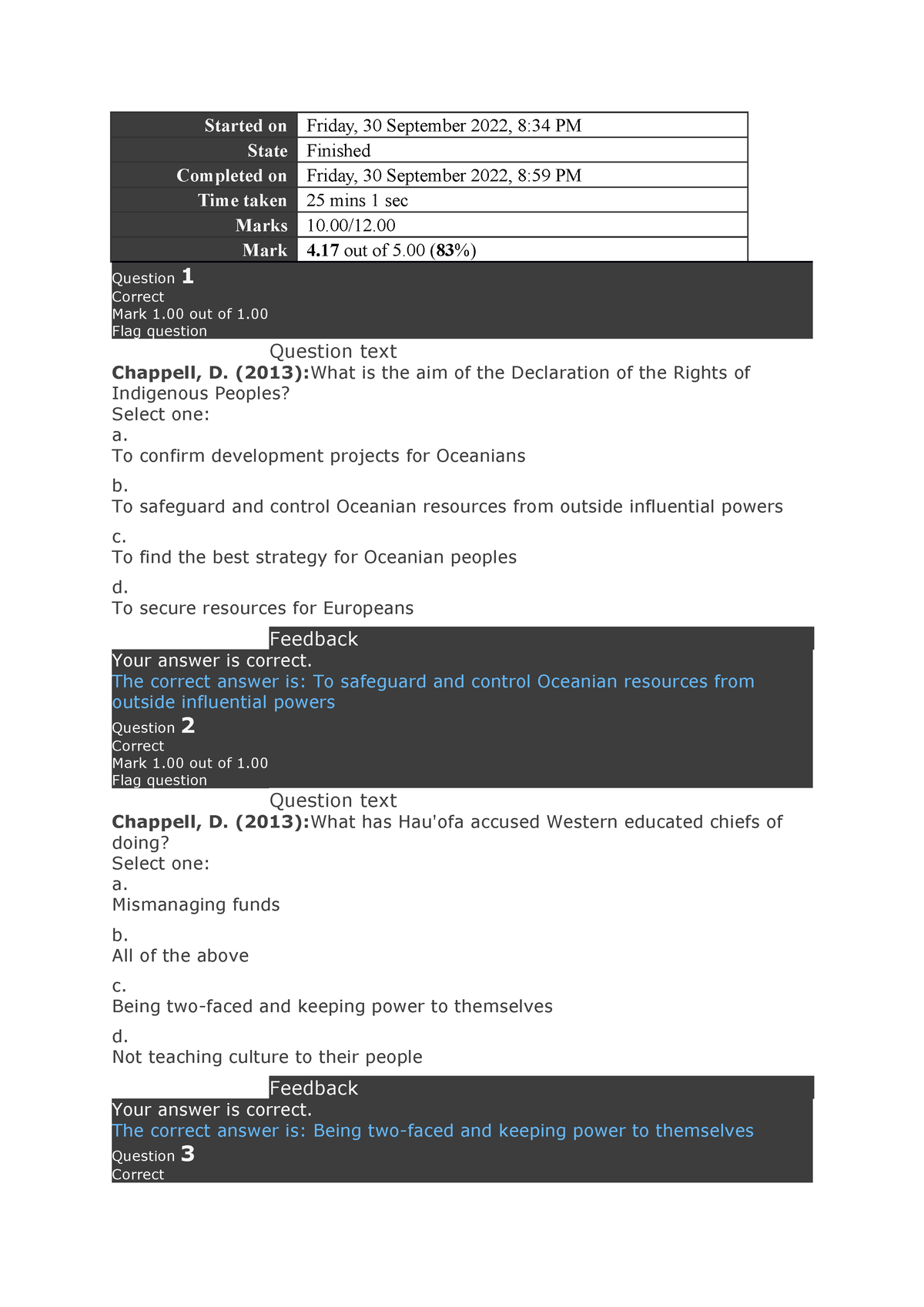 UU204 QUIZ 2 - Started On Friday, 30 September 2022, 8:34 PM State ...