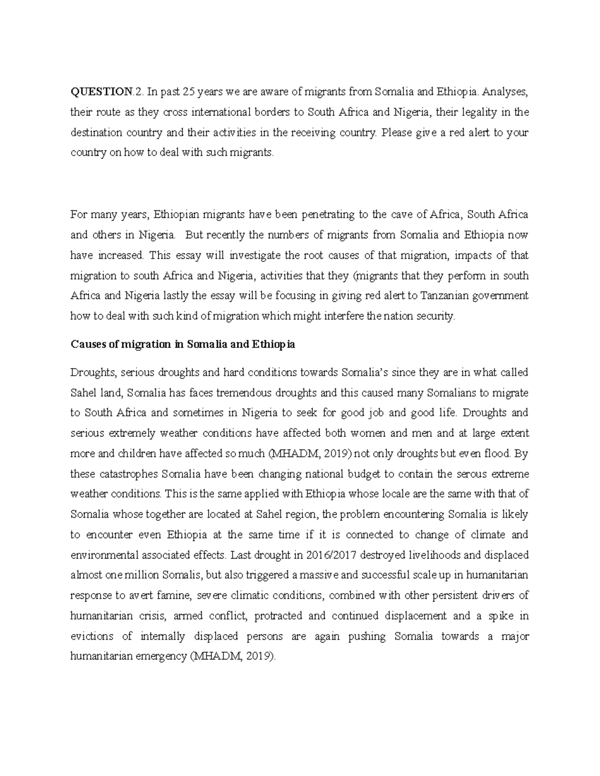 PA - PUBLIC INTERNATIONAL LAW ASSIGNMENT - QUESTION .2. In past 25 ...