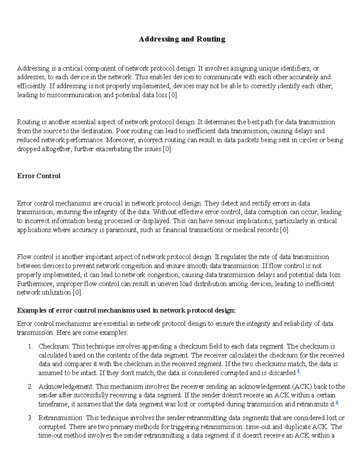 Addressing and Routing - Addressing and Routing Addressing is a ...