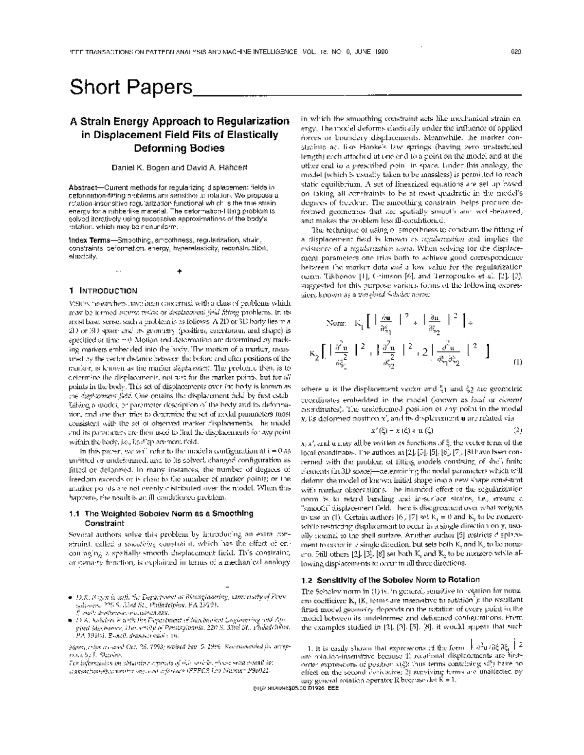 A Strain Energy Approach to Regularization - IEEE TRANSACTIONS ON ...