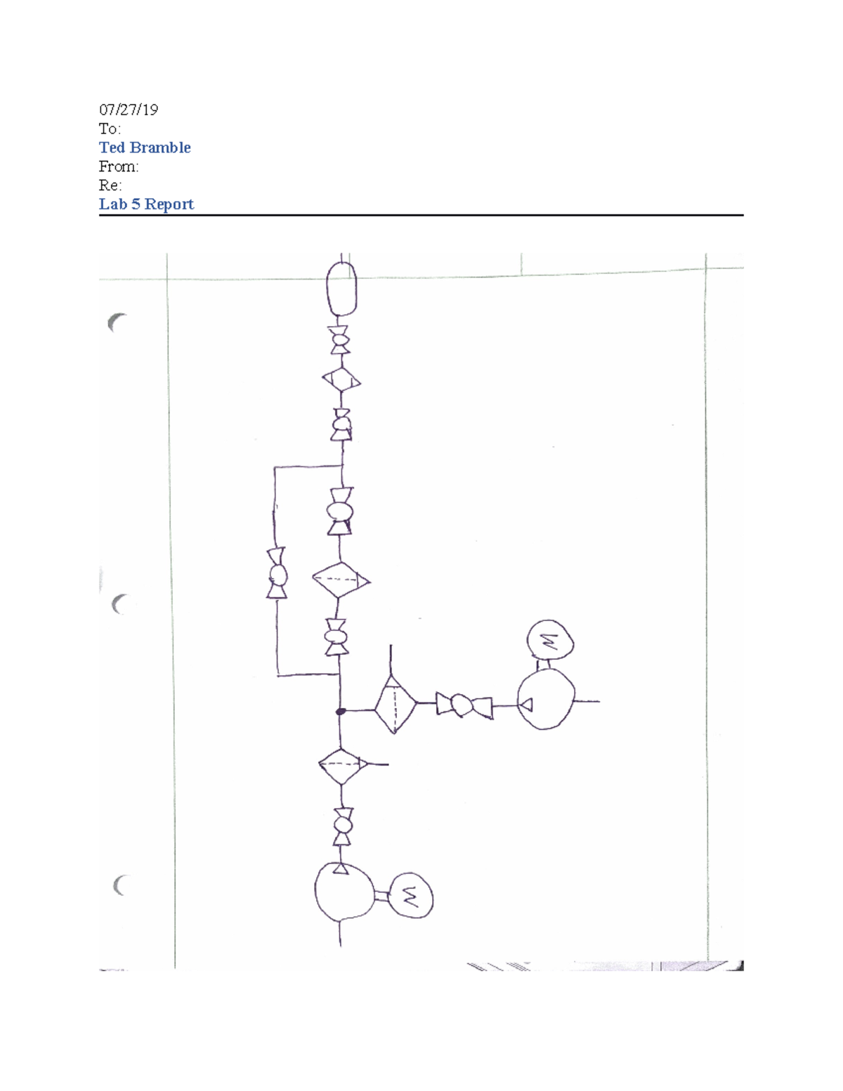 Lab5 final - Hydraulics/Pneumatics - To: Ted Bramble From: Re: Lab 5 ...
