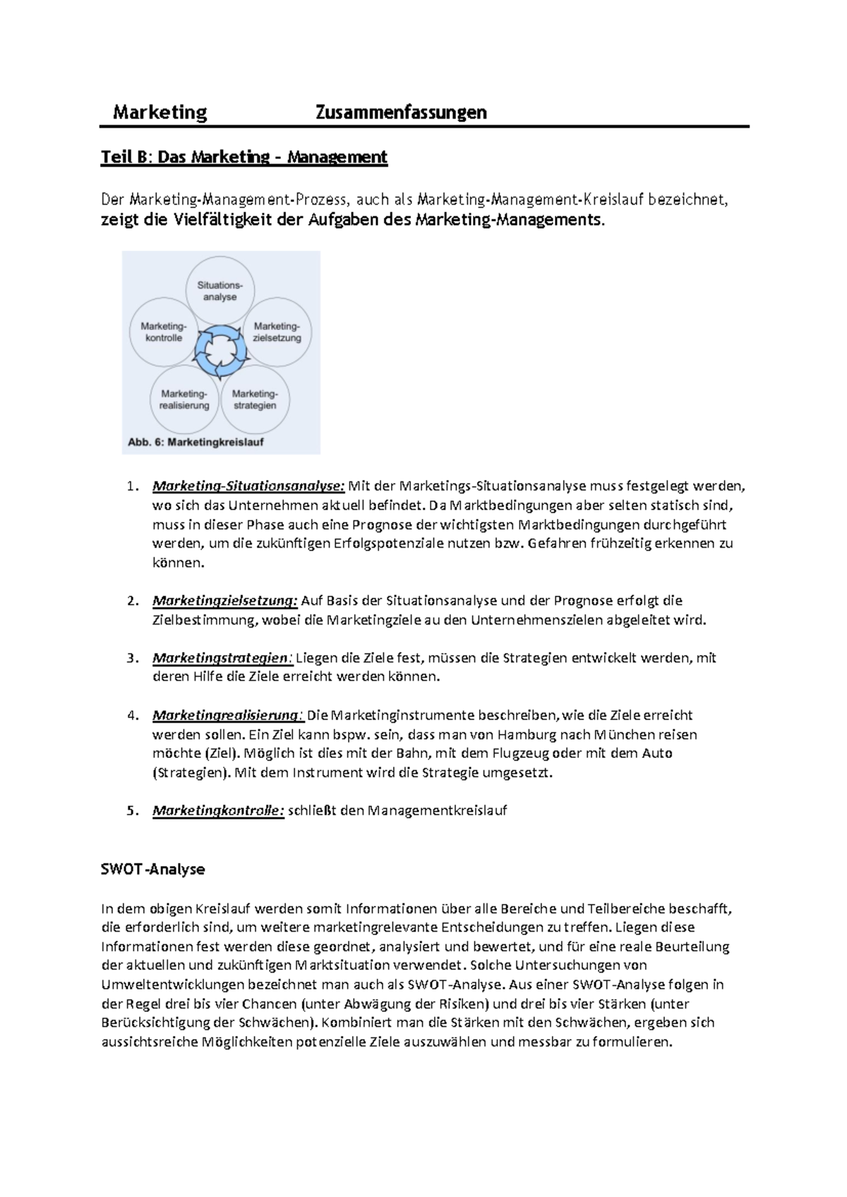 Marketing Zusammenfassung - HS Nierderrhein - Studocu