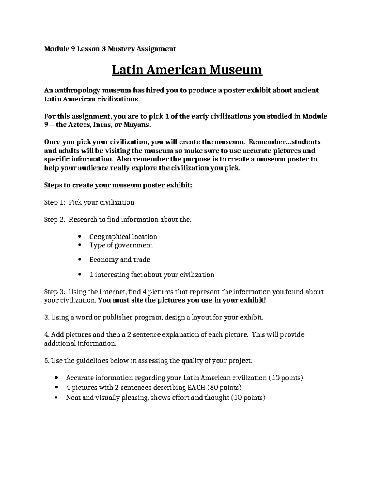 module 9 lesson 3 assignment concentration