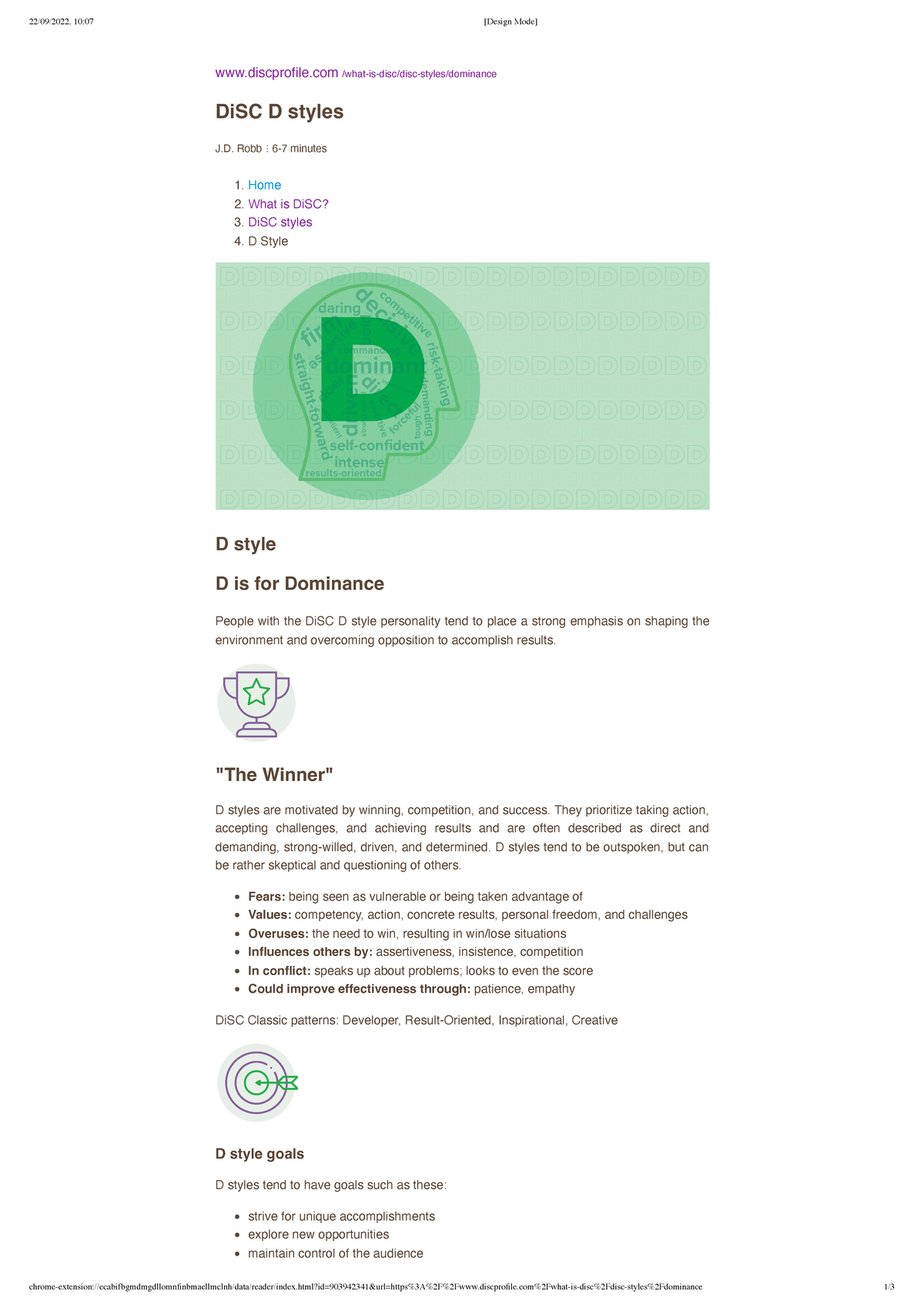 01 DISD D - DISC è un modello comportamentale in quattro quadranti ...