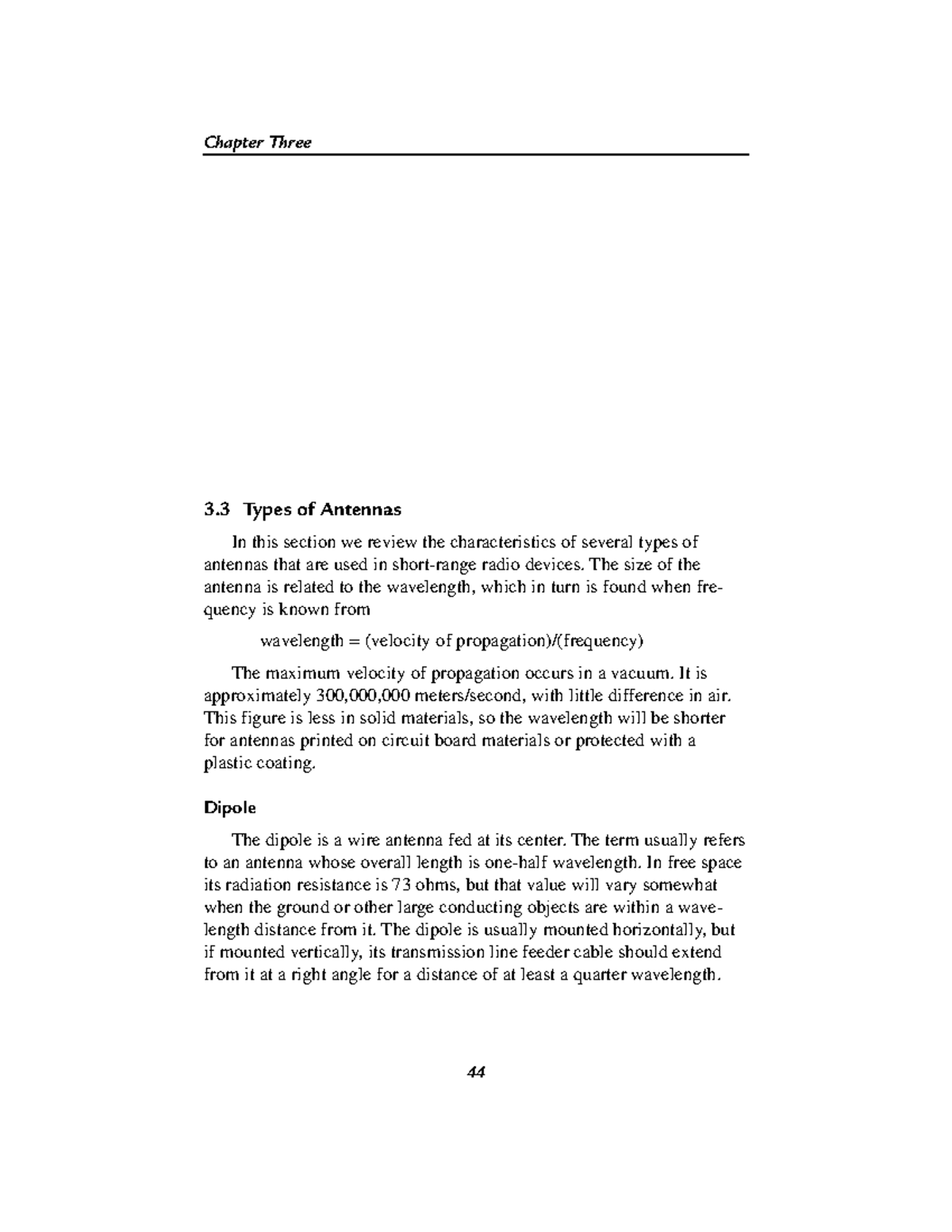 Types of antennas - Short range - Chapter Three 3 Types of Antennas In ...