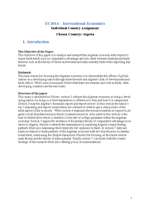 EC4014 Module Outline 2022-23 - Department of Economics Department ...