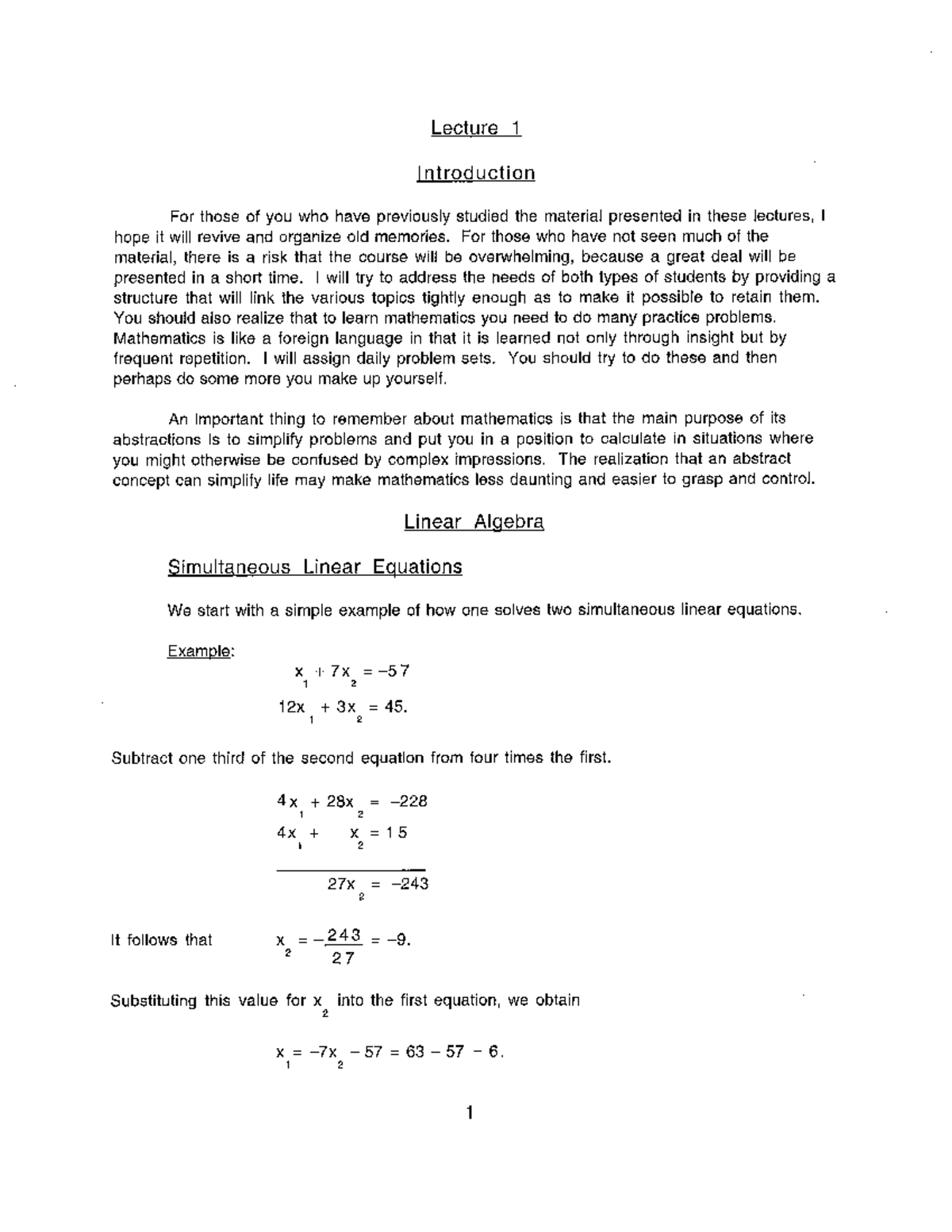 Lecture 01 - math camp - MATH 480 - Studocu