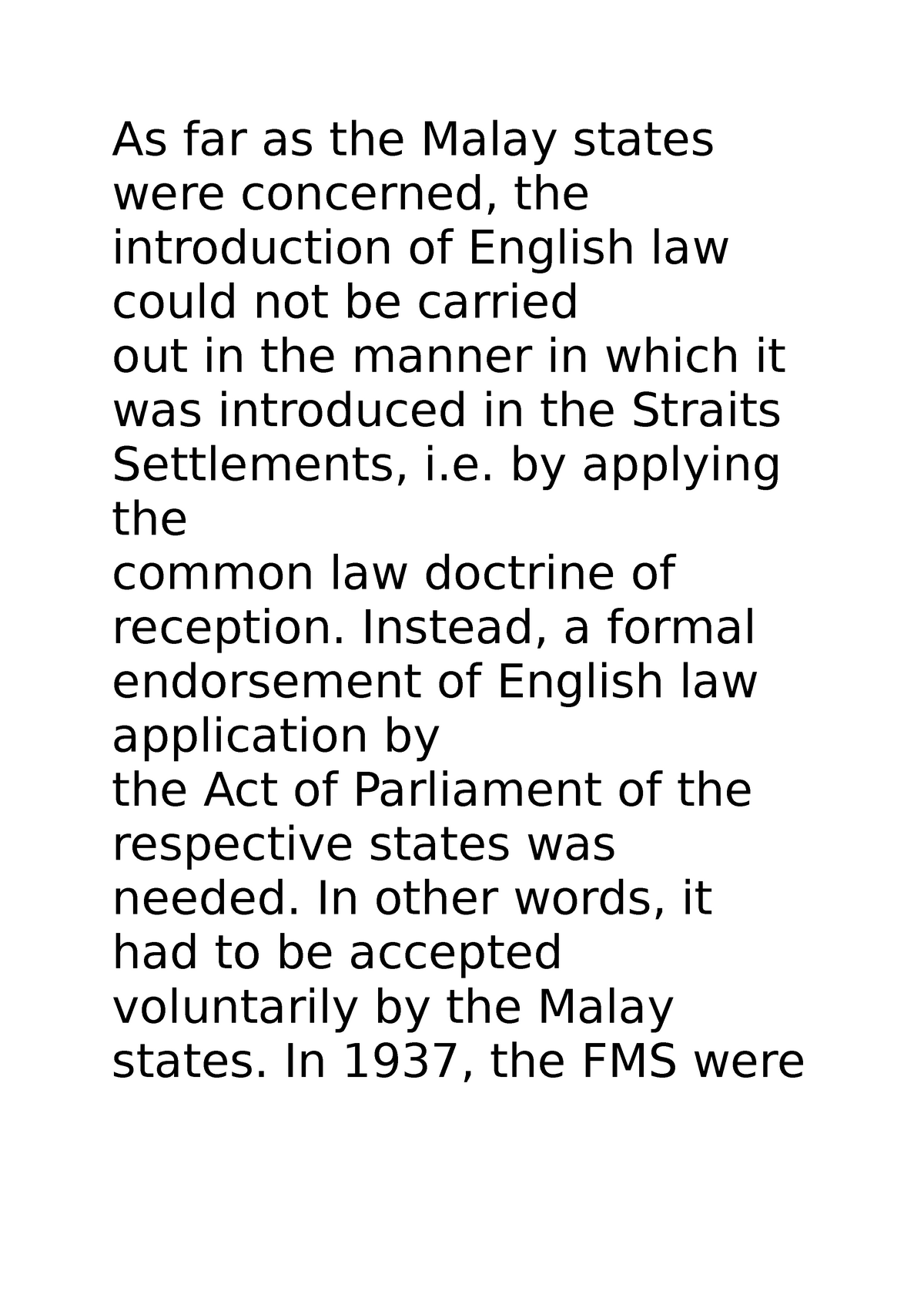 Malaysian Legal System Tutorial 1 - As Far As The Malay States Were ...