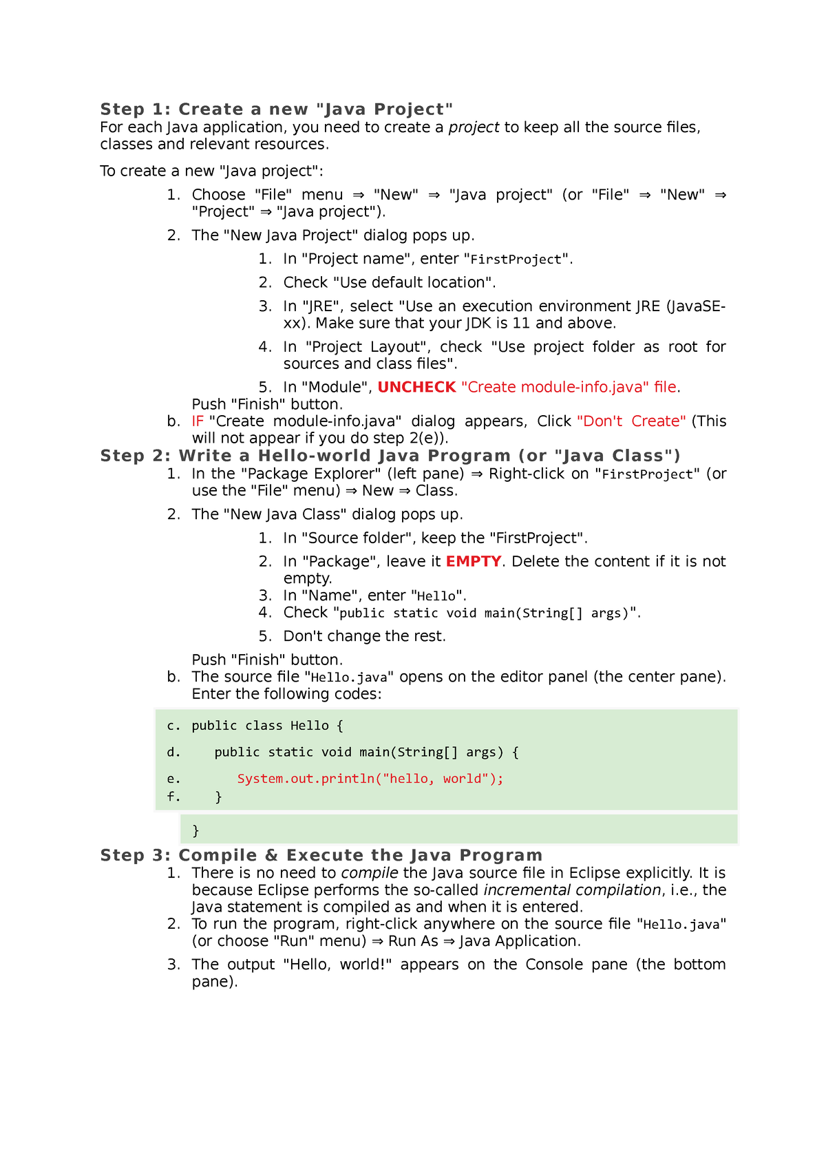 steps-to-do-program-in-eclipse-step-1-create-a-new-java-project