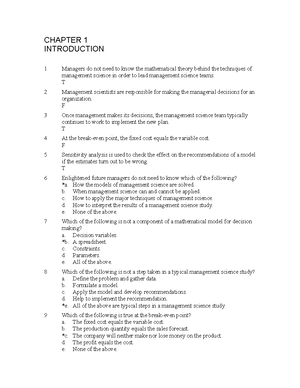 Management-Science-1107 Midterms-answers - Management Science 1107 ...