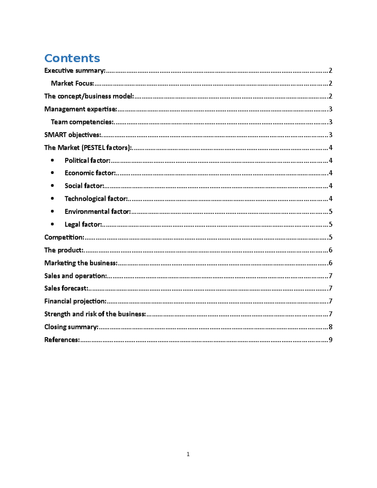 Busines plan for soap making Contents Executive Studocu