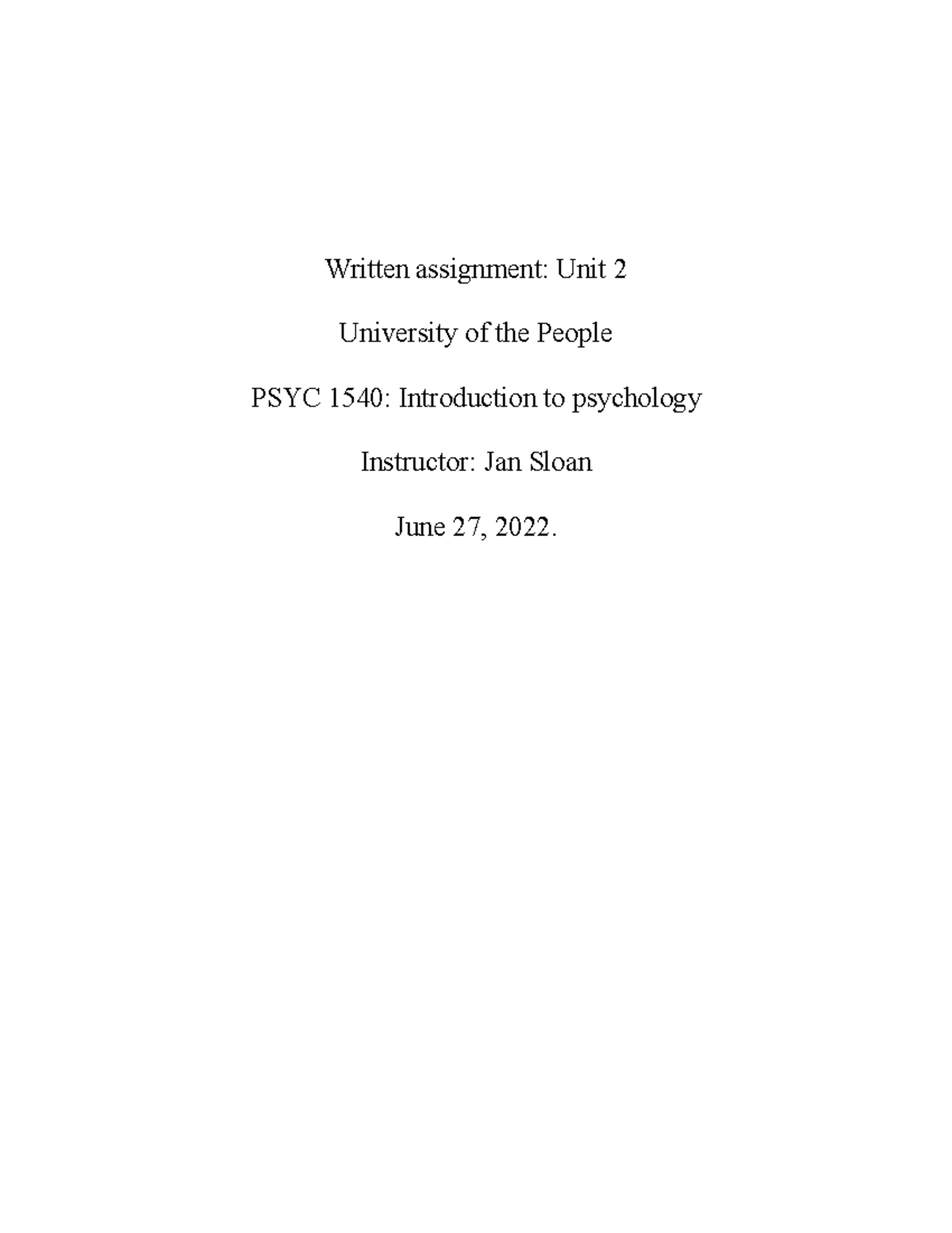 assignment paper of uprtou