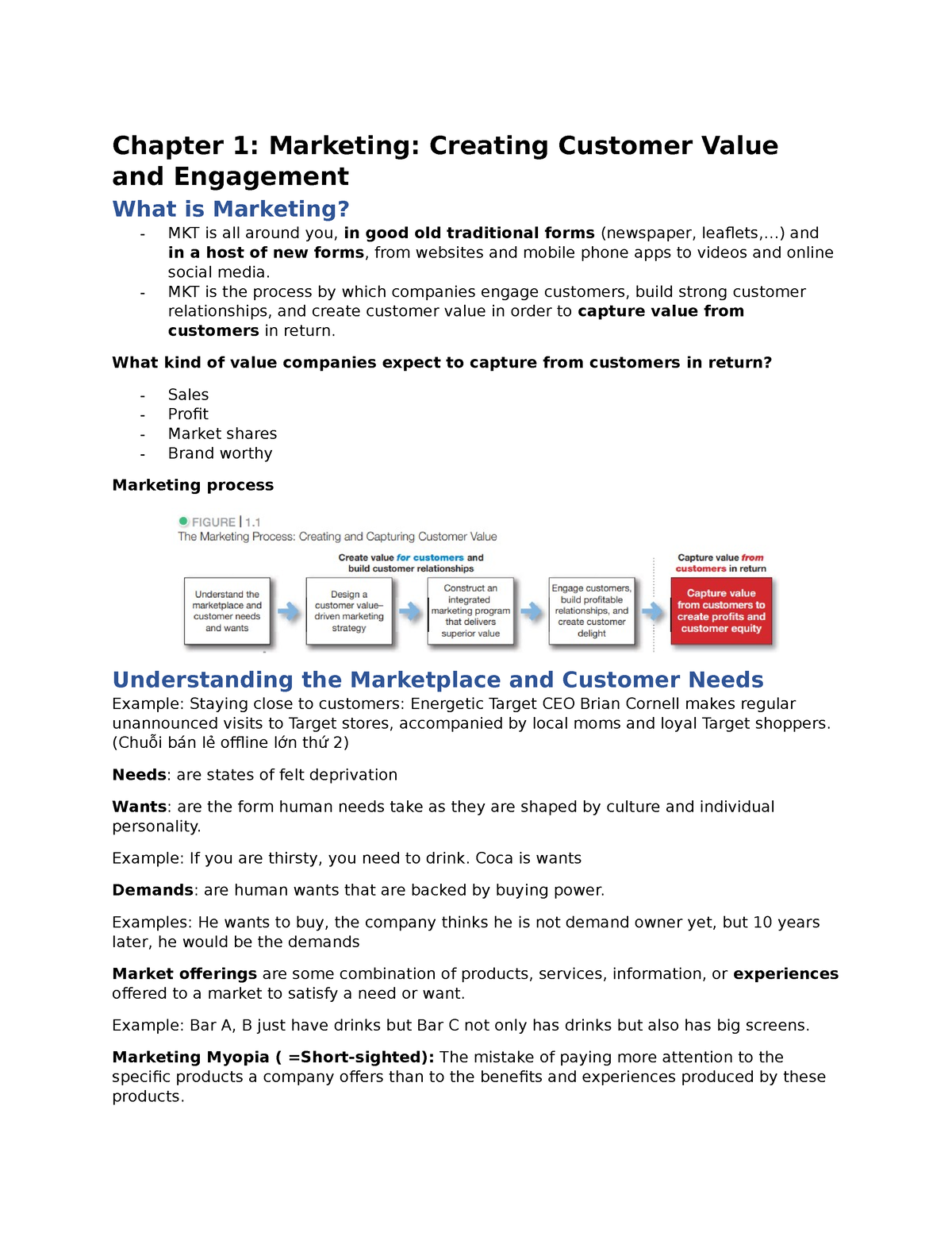 Chapter 1 - Teach Albert Park - Chapter 1: Marketing: Creating Customer ...