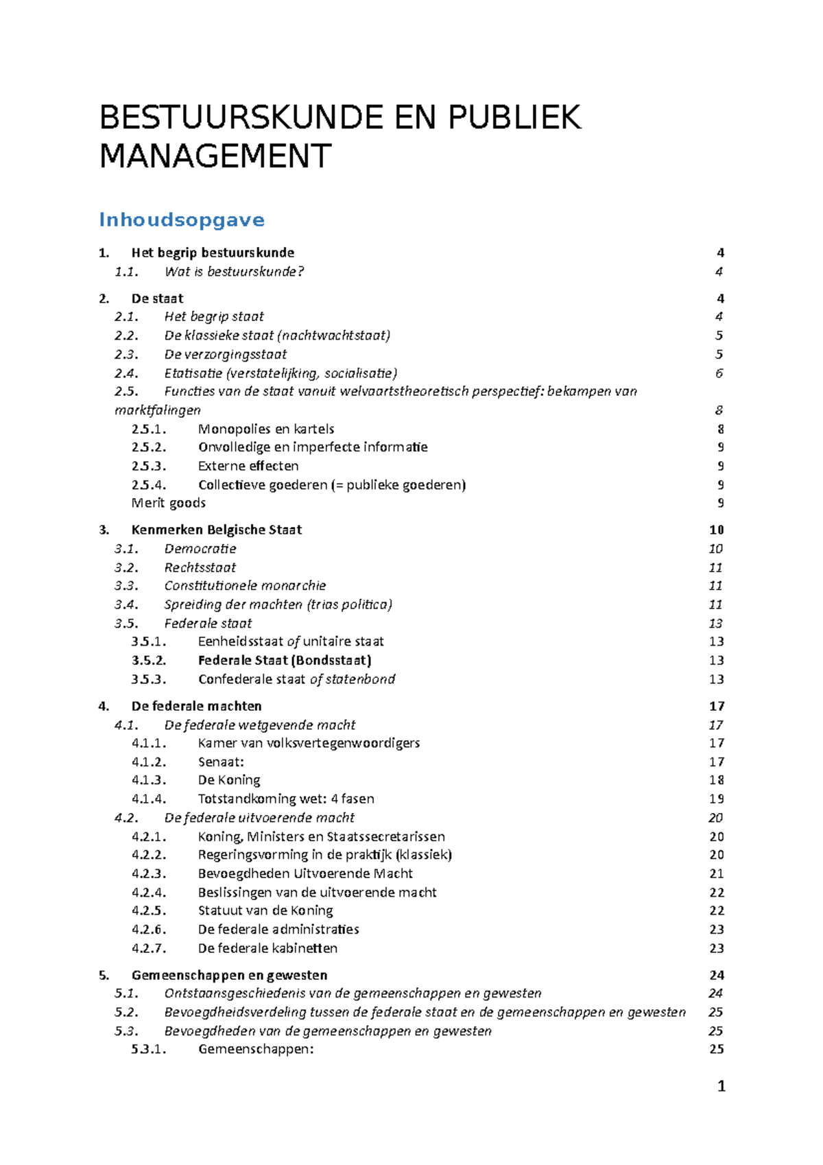 Cursus Bestuurskunde - BESTUURSKUNDE EN PUBLIEK MANAGEMENT ...