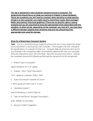 Applying Computers Lab 5 - Computer Applications After reading the ...