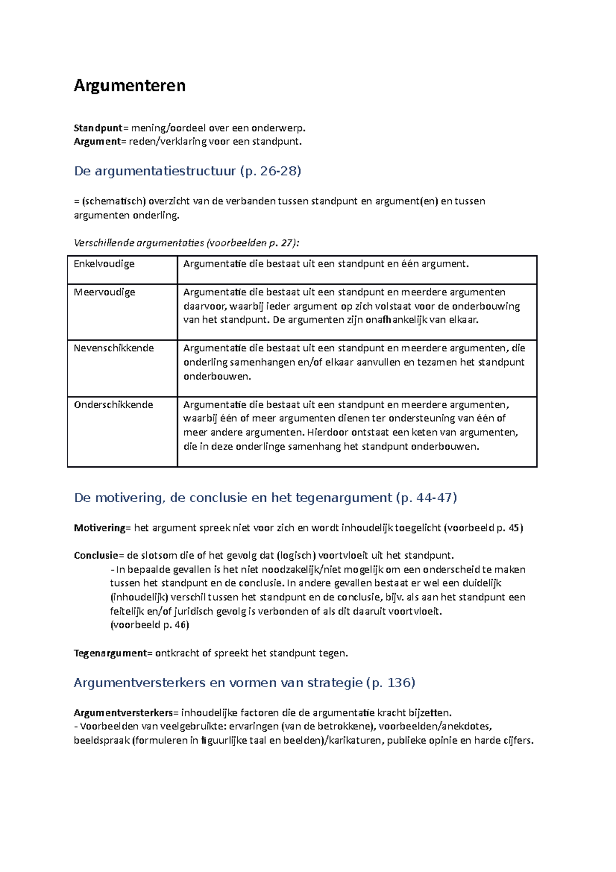 Argumenteren ( Samenvatting Theorie Van Boek Met Recht Bepleit ...