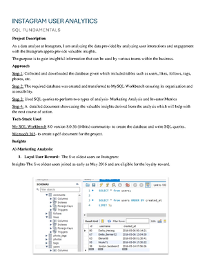Project 2 - instagram user analytics - Project 2 Instagram User ...