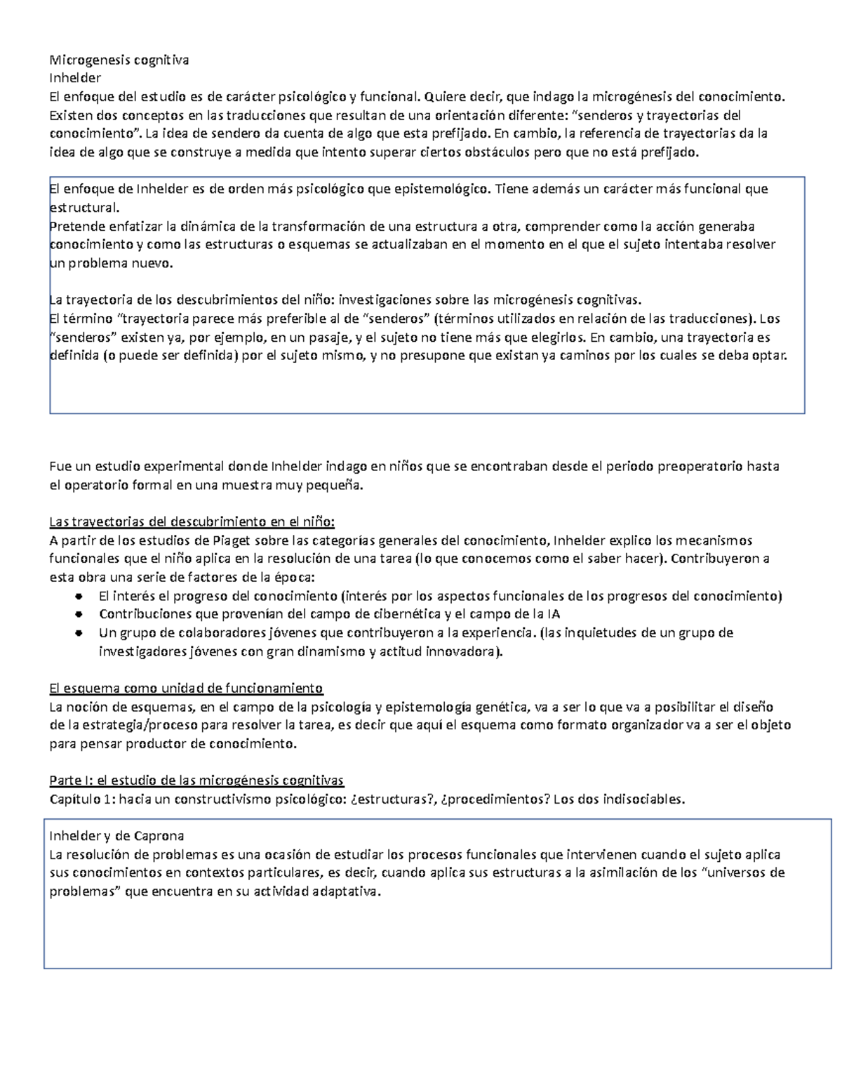 Microgenesis cognitiva - Microgenesis cognitiva Inhelder El enfoque del ...