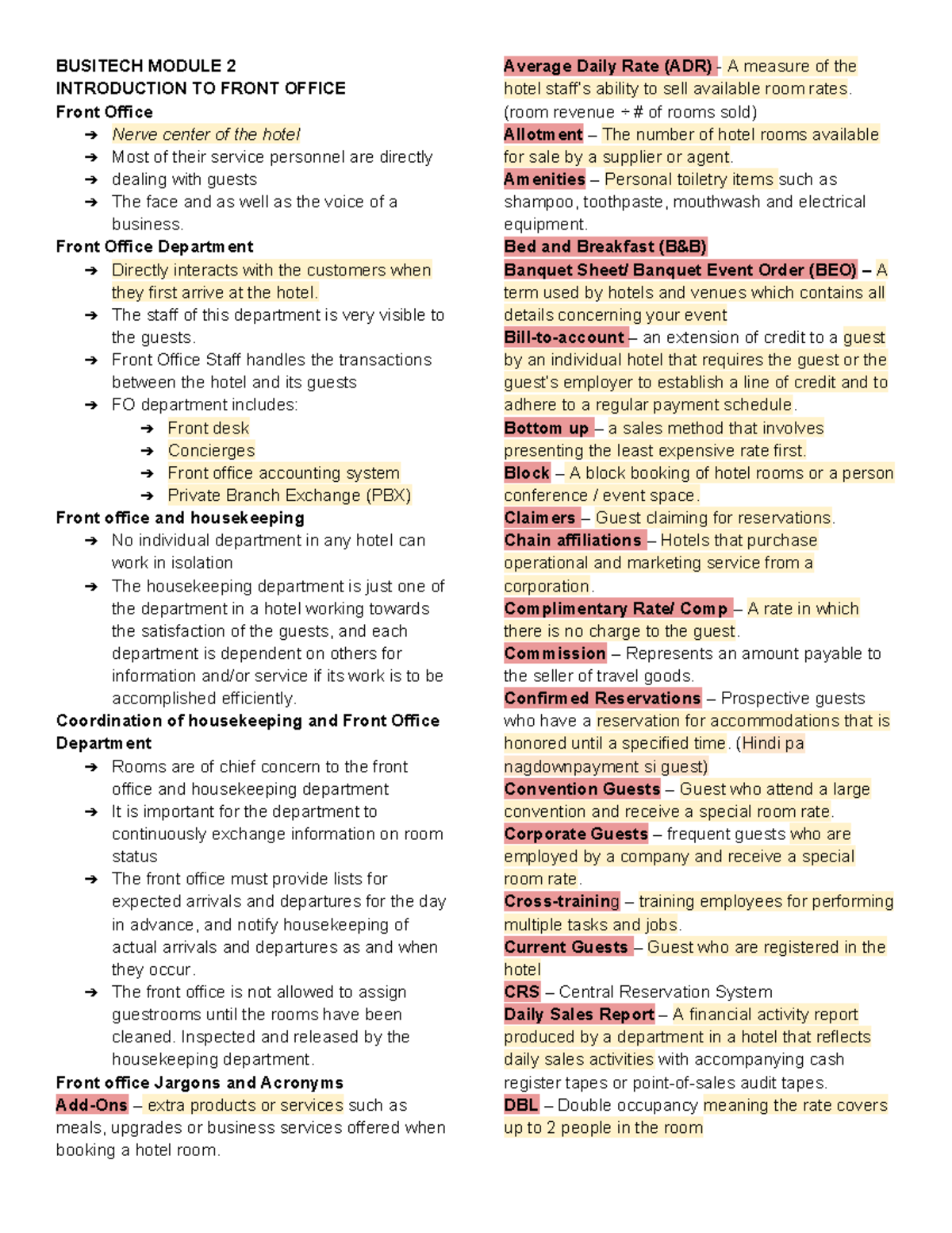 Busitech Reviewer - lectures notes - BUSITECH MODULE 2 INTRODUCTION TO ...
