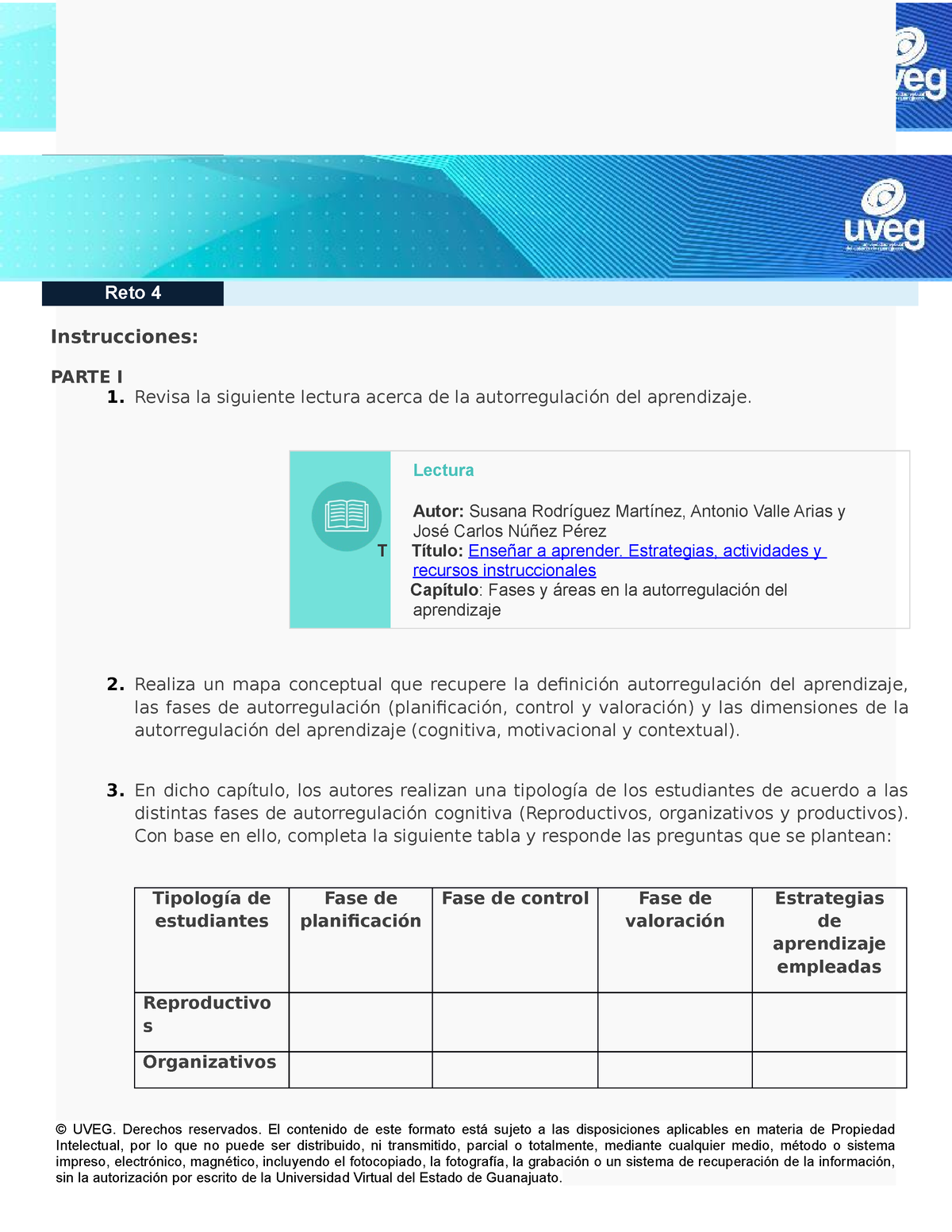 R4 Instrucciones Reto 4 ¿qué Estrategias De Aprendizaje Usamos Instrucciones Parte I Revisa 