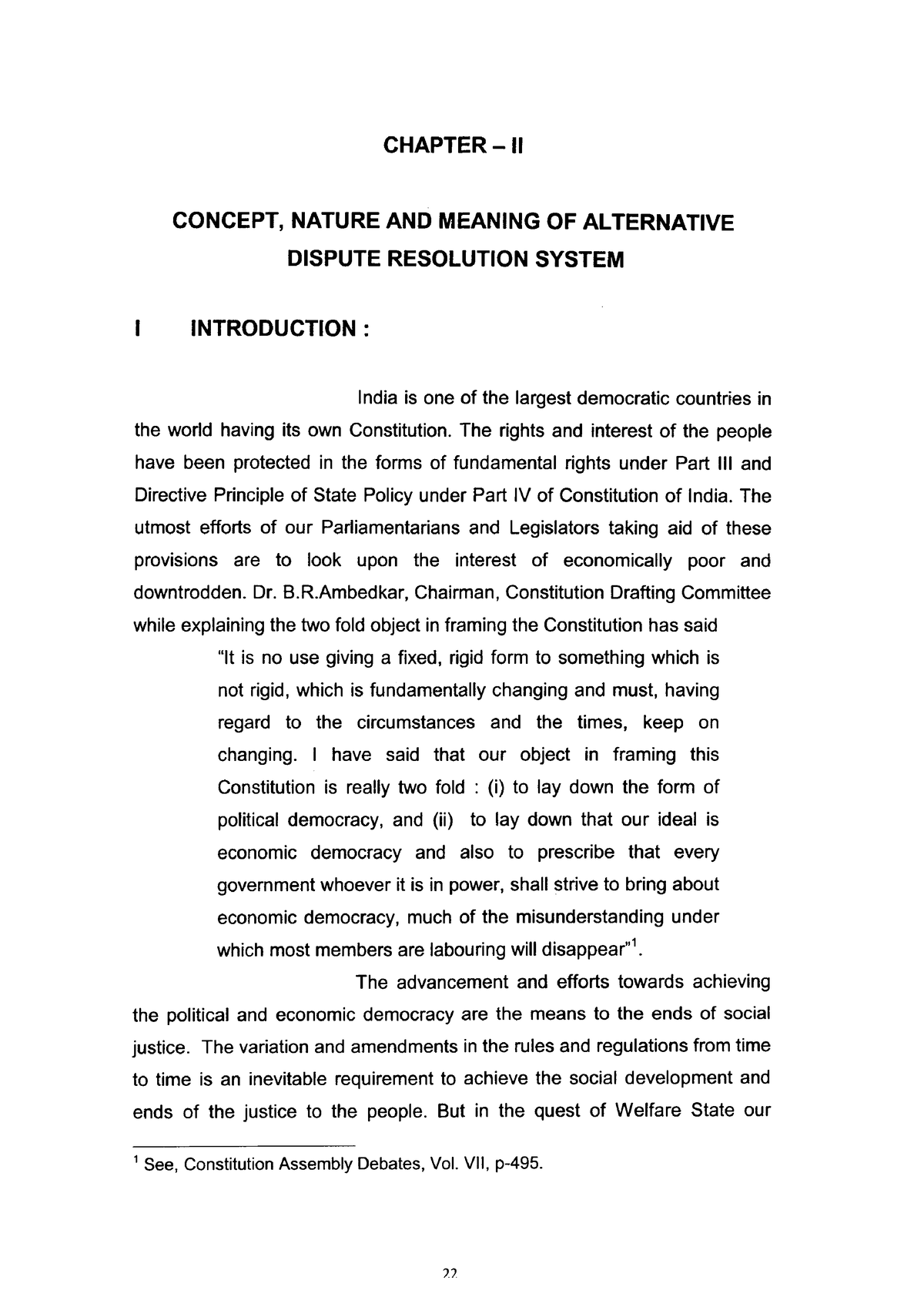 07 Chapter 2 - Adr Notes For Test - CHAPTER-II CONCEPT, NATURE AND ...