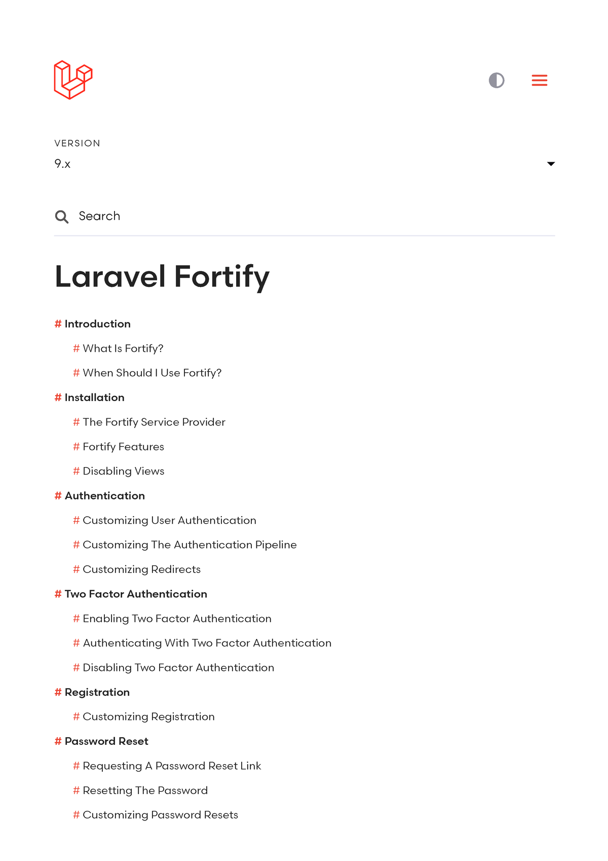 Laravel Fortify Laravel The PHP Framework For Web Artisans - VE R SI O ...