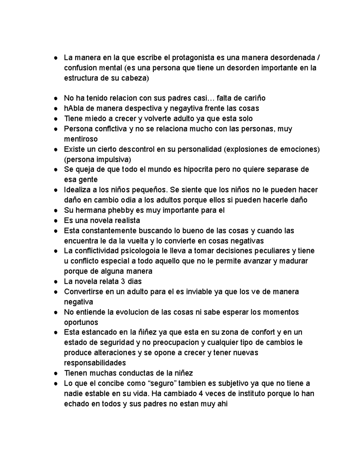 Analisis el guardian entre el centeno La manera en la que escribe el