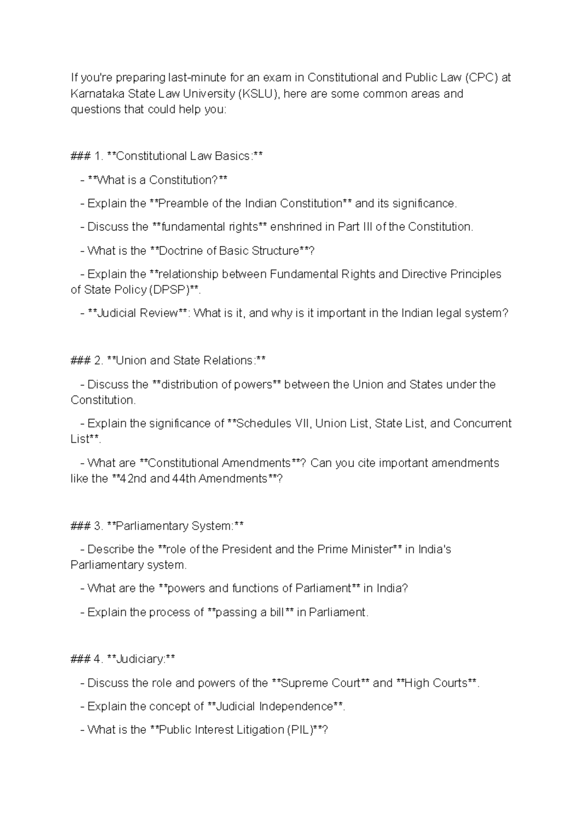 Pdf - Union and State Relations - If you're preparing last-minute for ...