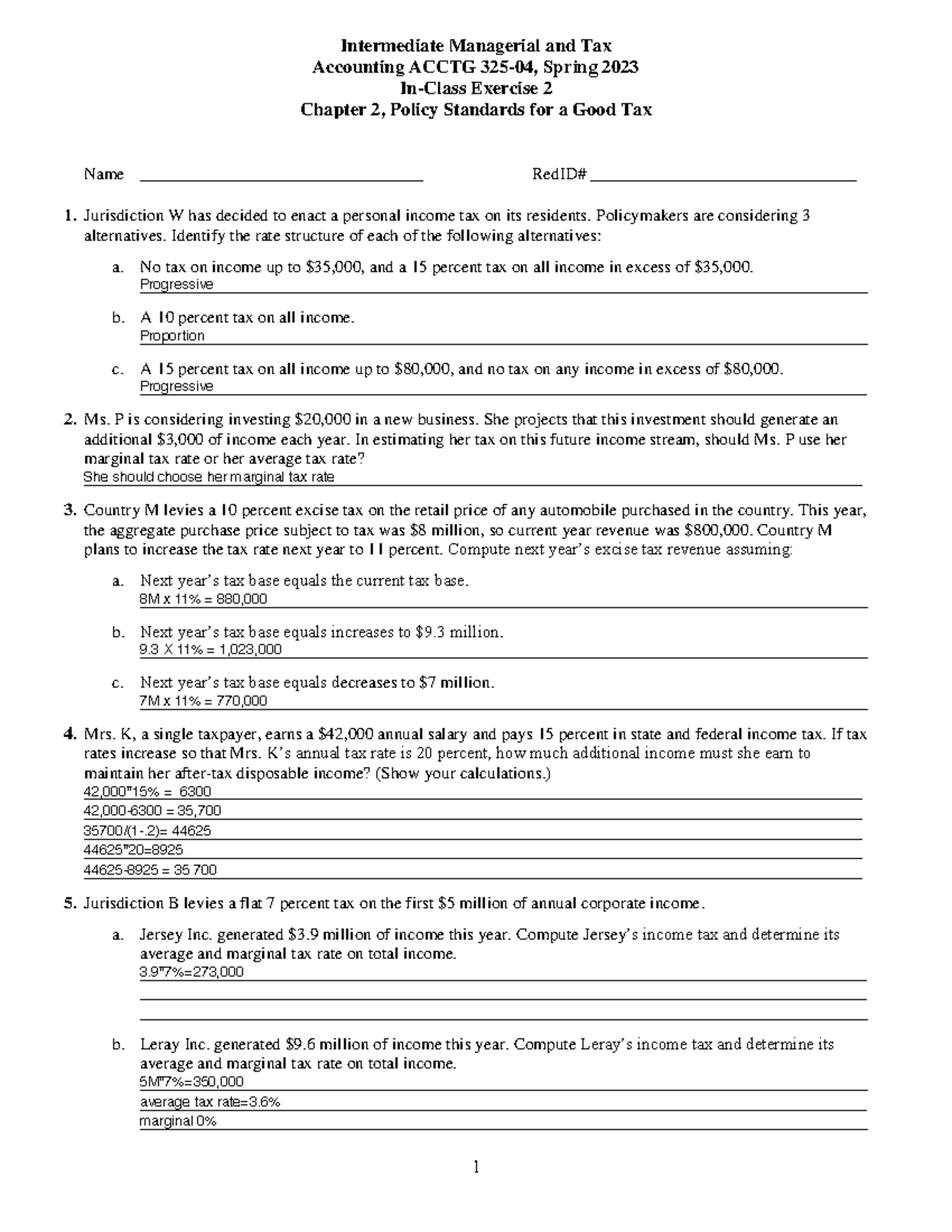 Exercise 2-Chapter 2-Spring 2023-Fillable PDF - Intermediate Managerial ...