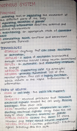 Respiratory System Notes - Doctor of Veterinary Medicine - Studocu