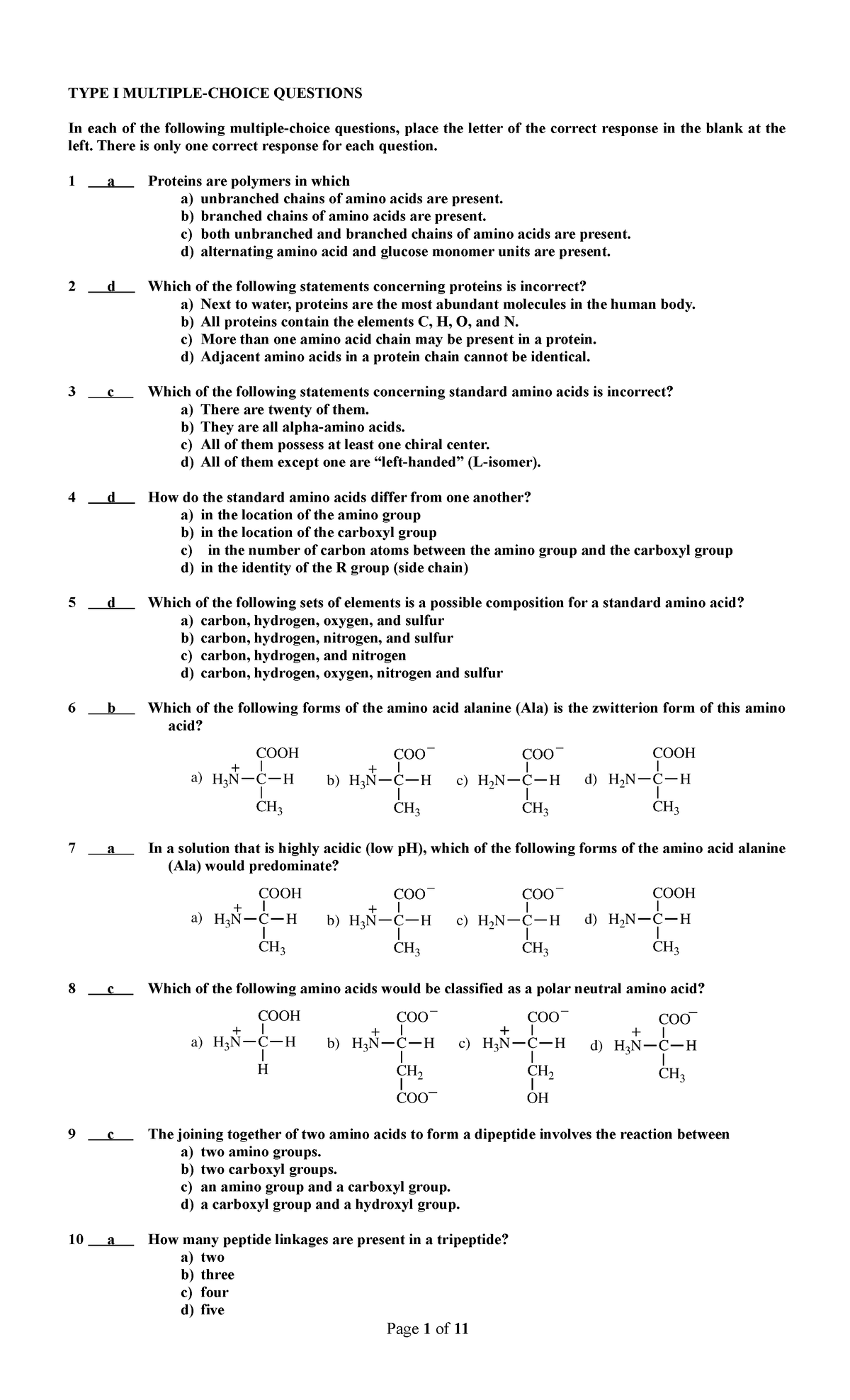 Exam 18 2020, questions and answers - TYPE I MULTIPLE-CHOICE QUESTIONS ...