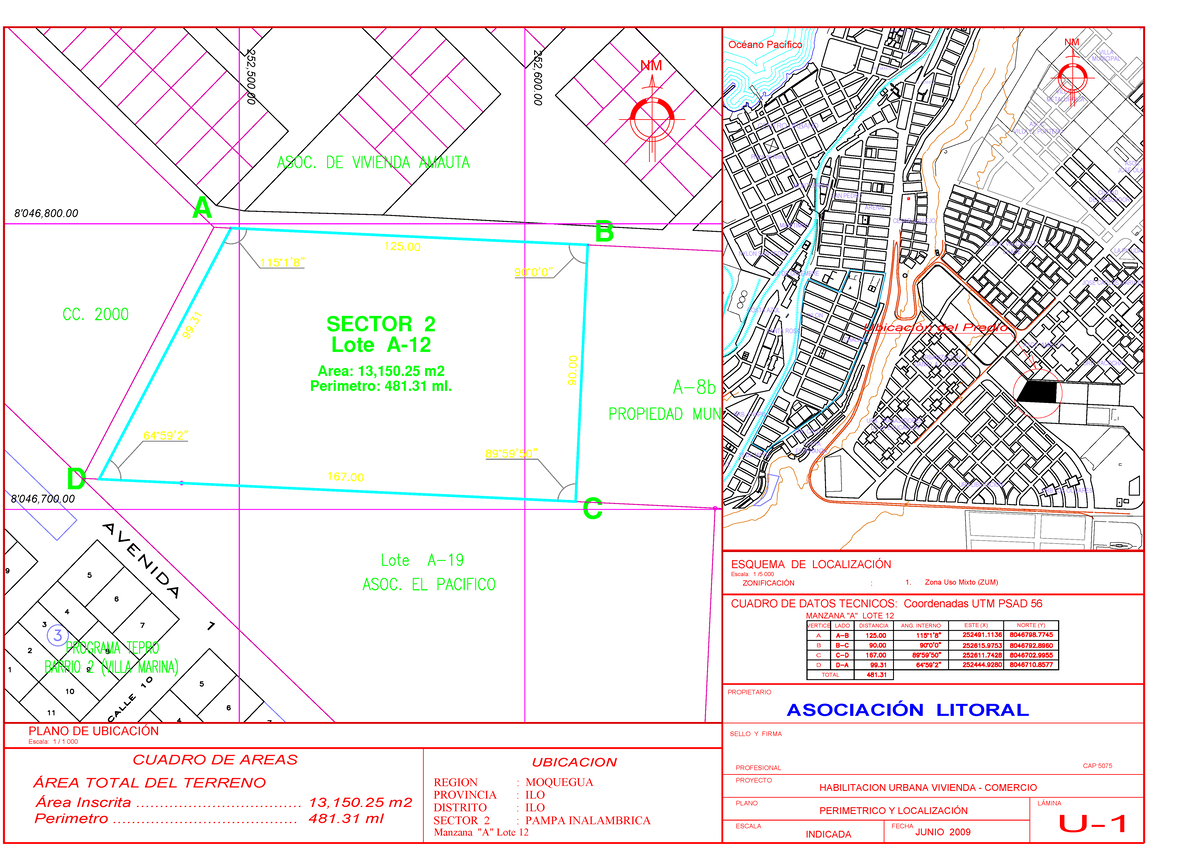 CC Litoral.- Perimetrico- Ubicacion- Plano Perimetrico Y Ubicación - D ...