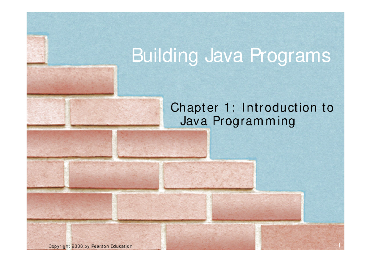 Java2 - SVRFG AG - Building Java Programs Chapt er 1: I nt roduct ion t ...