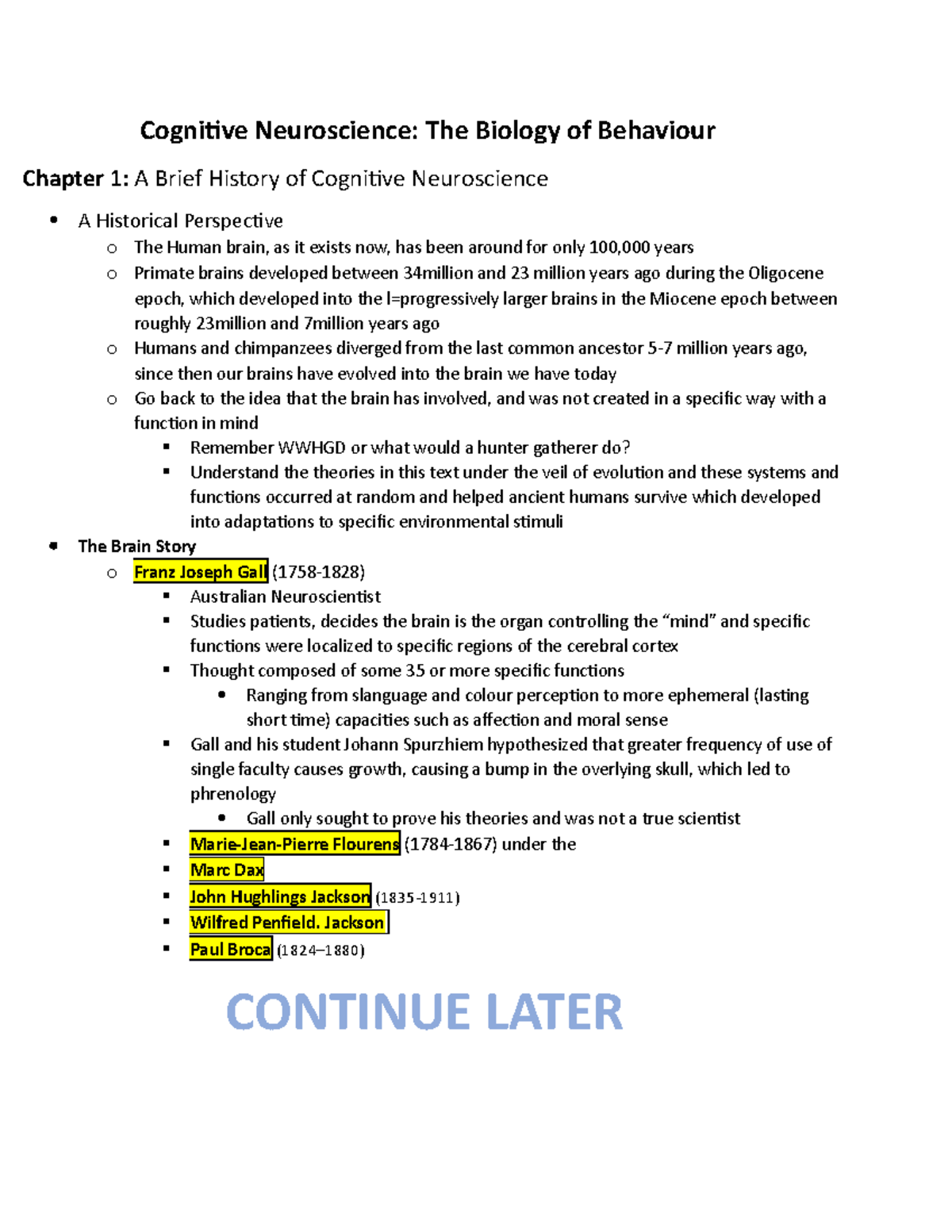 Cognitive Neuroscience Reading Notes - Cognitive Neuroscience: The ...