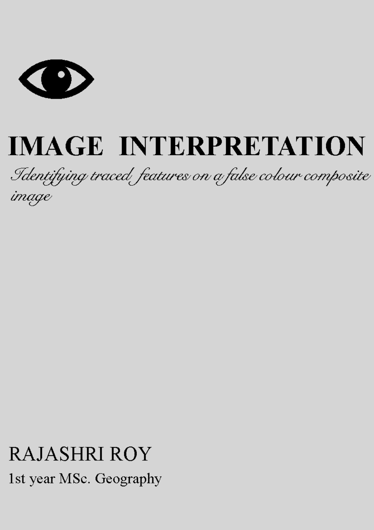 1.4 FCC FCC interpretation Geography IMAGE INTERPRETATION