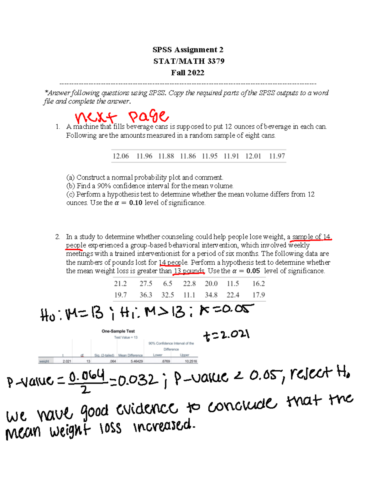 spss assignment 2