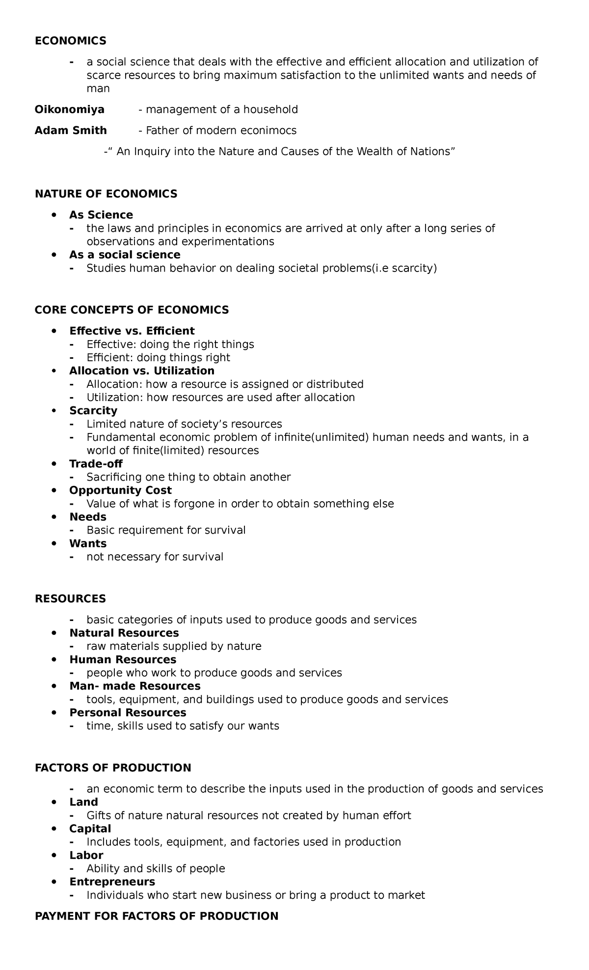 Nature And Scope Of Economics ECONOMICS A Social Science That Deals 