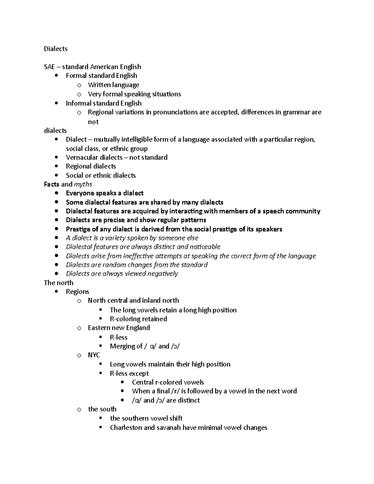 dialects-powerpoint-notes-dialects-sae-standard-american-english