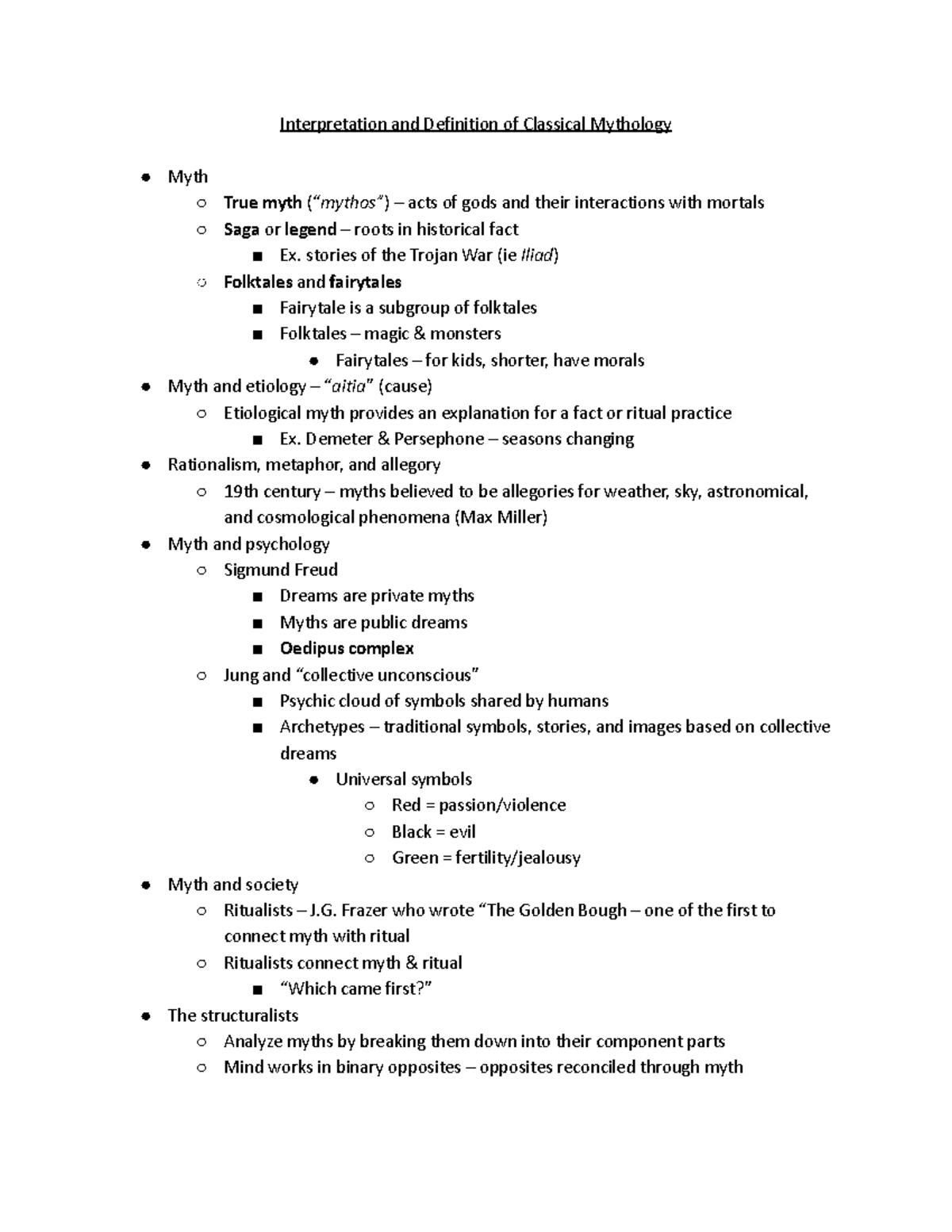 CLS 250 Chapter 1 Notes - Interpretation and Definition of Classical ...