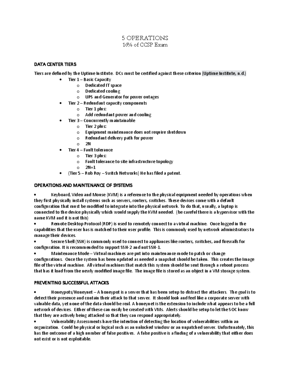 Guardians+domain+5+for+udemy - 5 OPERATIONS 16 % of CCSP Exam DATA ...