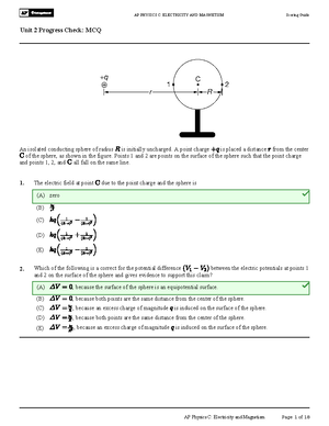 TB Unit 2 Progress Check FRQ - Read Each Question Carefully. Show All ...