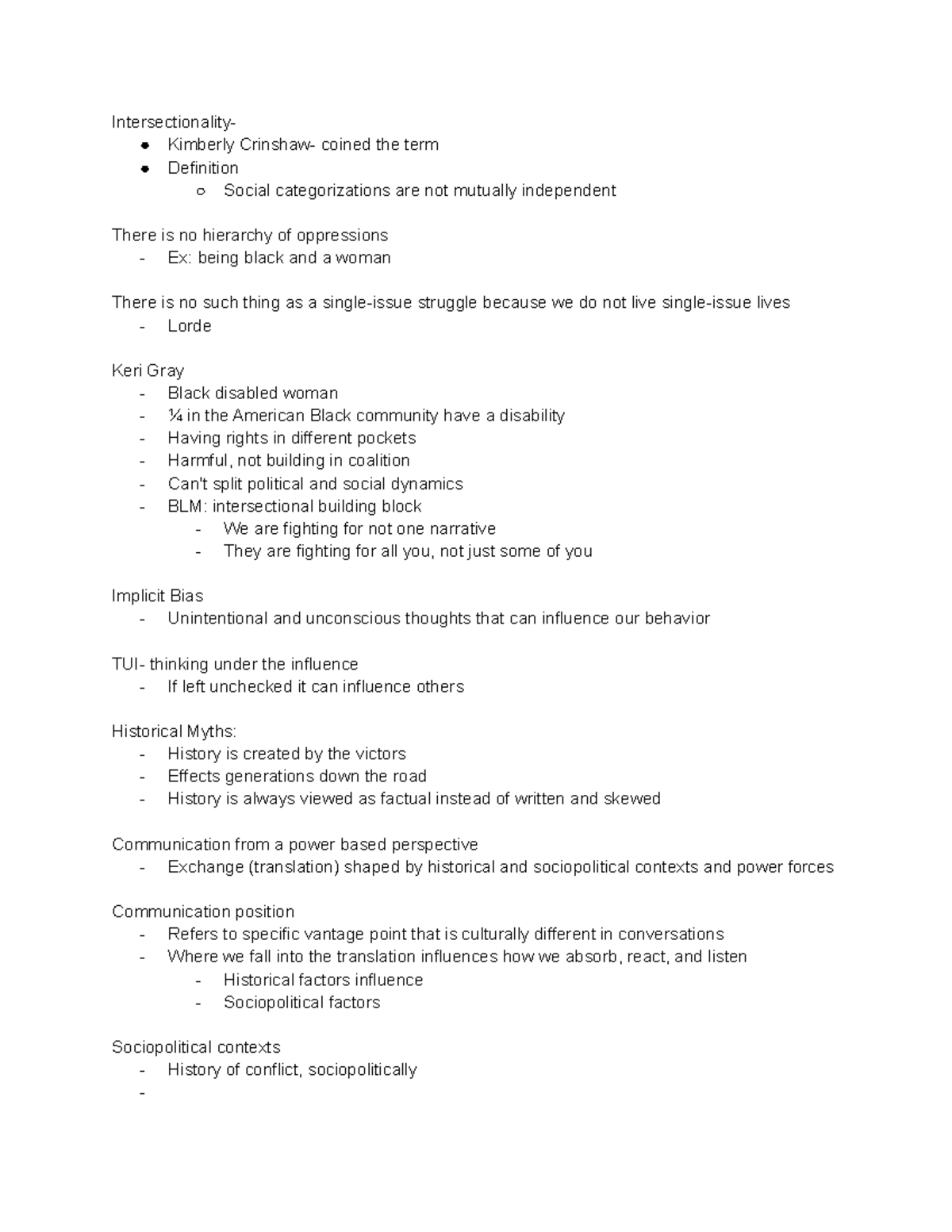 Intersectionality - Emaan Tawfiq Salim - Intersectionality- Kimberly ...