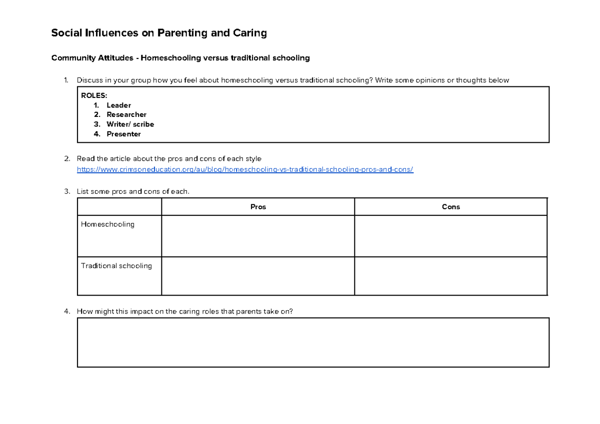 Social Influences on Parenting and Caring - Social Influences on ...