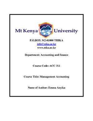 Business Calculations AND Statistics – KNEC Study Materials, Revision ...