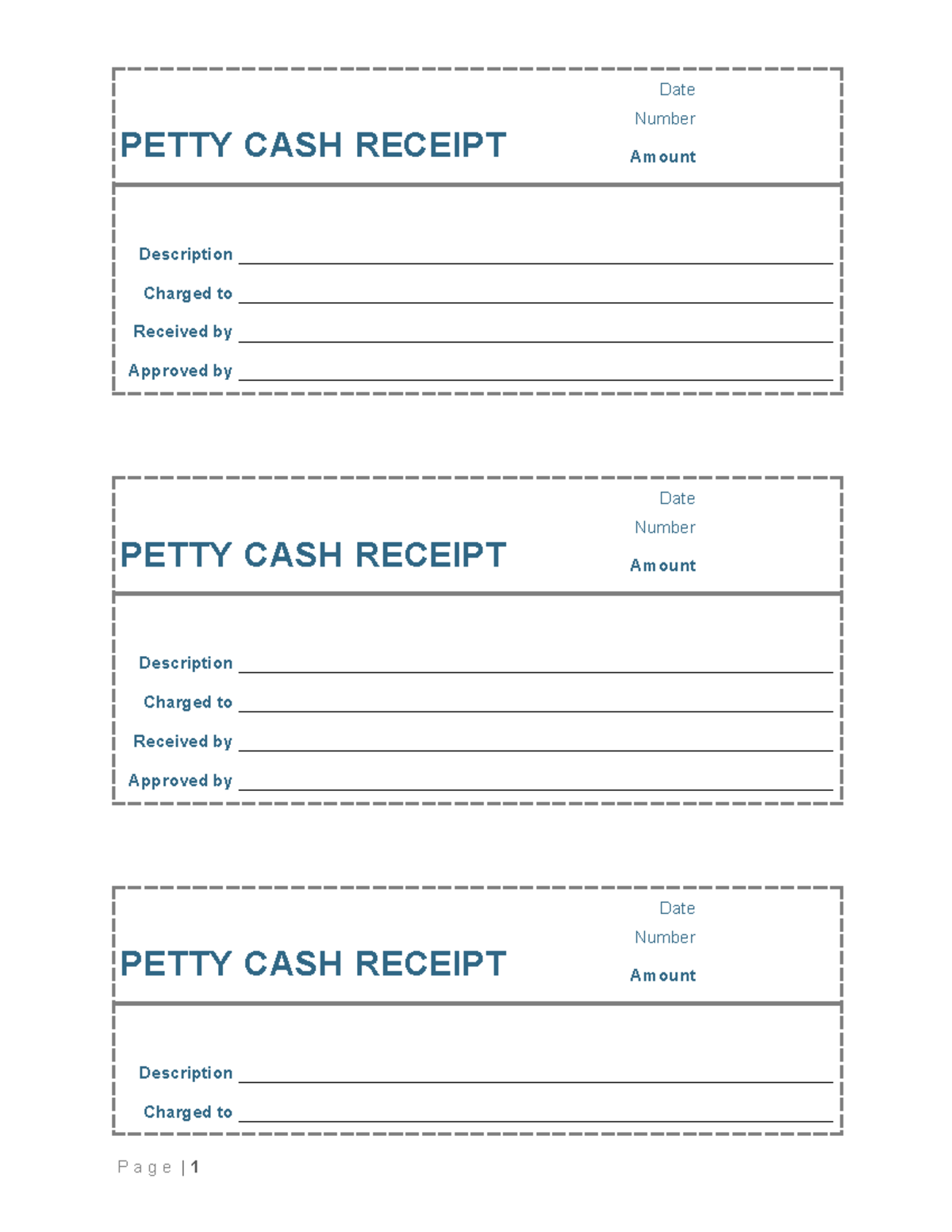 Petty cash receipt - red - 2nd Semester - PETTY CASH RECEIPT Date ...