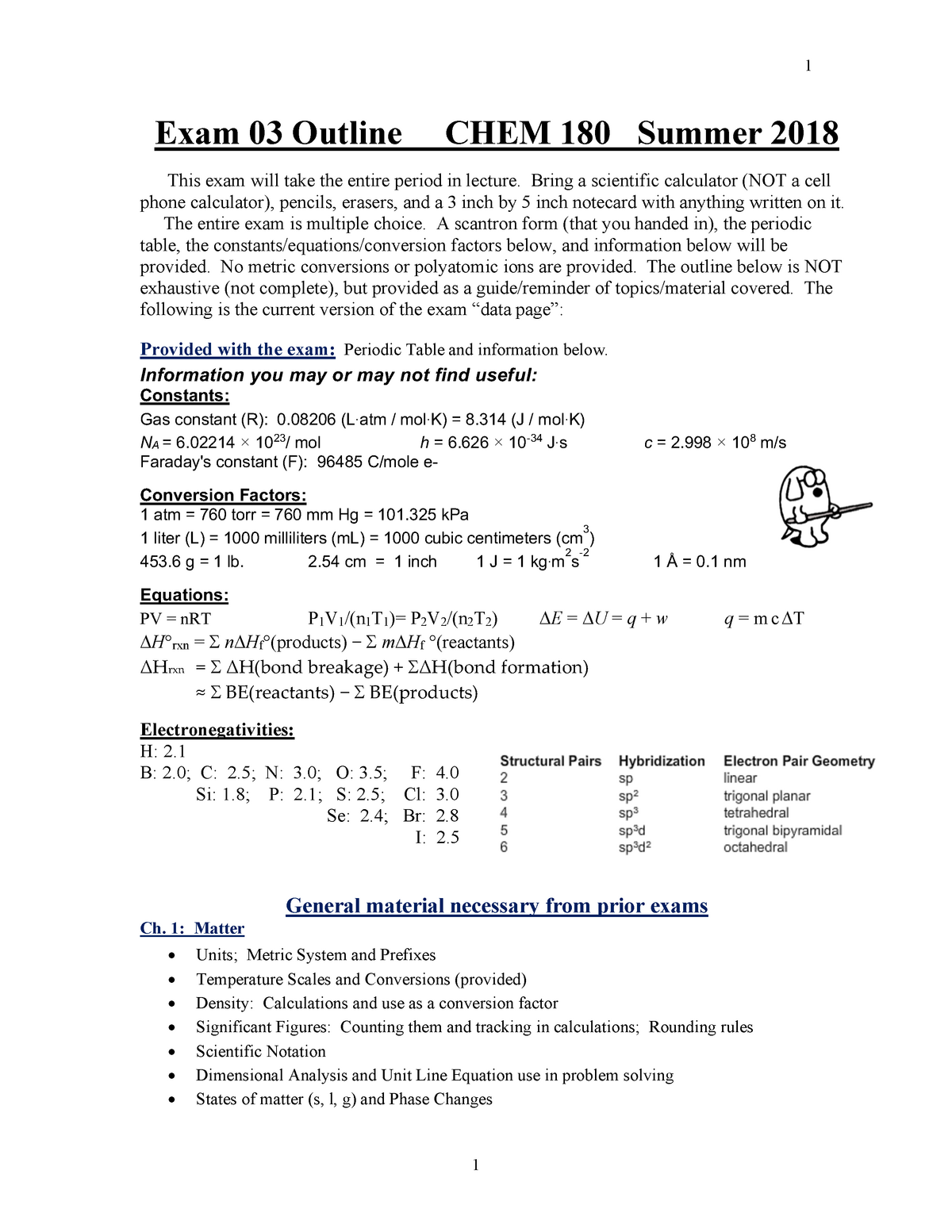 Final Exam 3 Review Chem A180 Occ Studocu